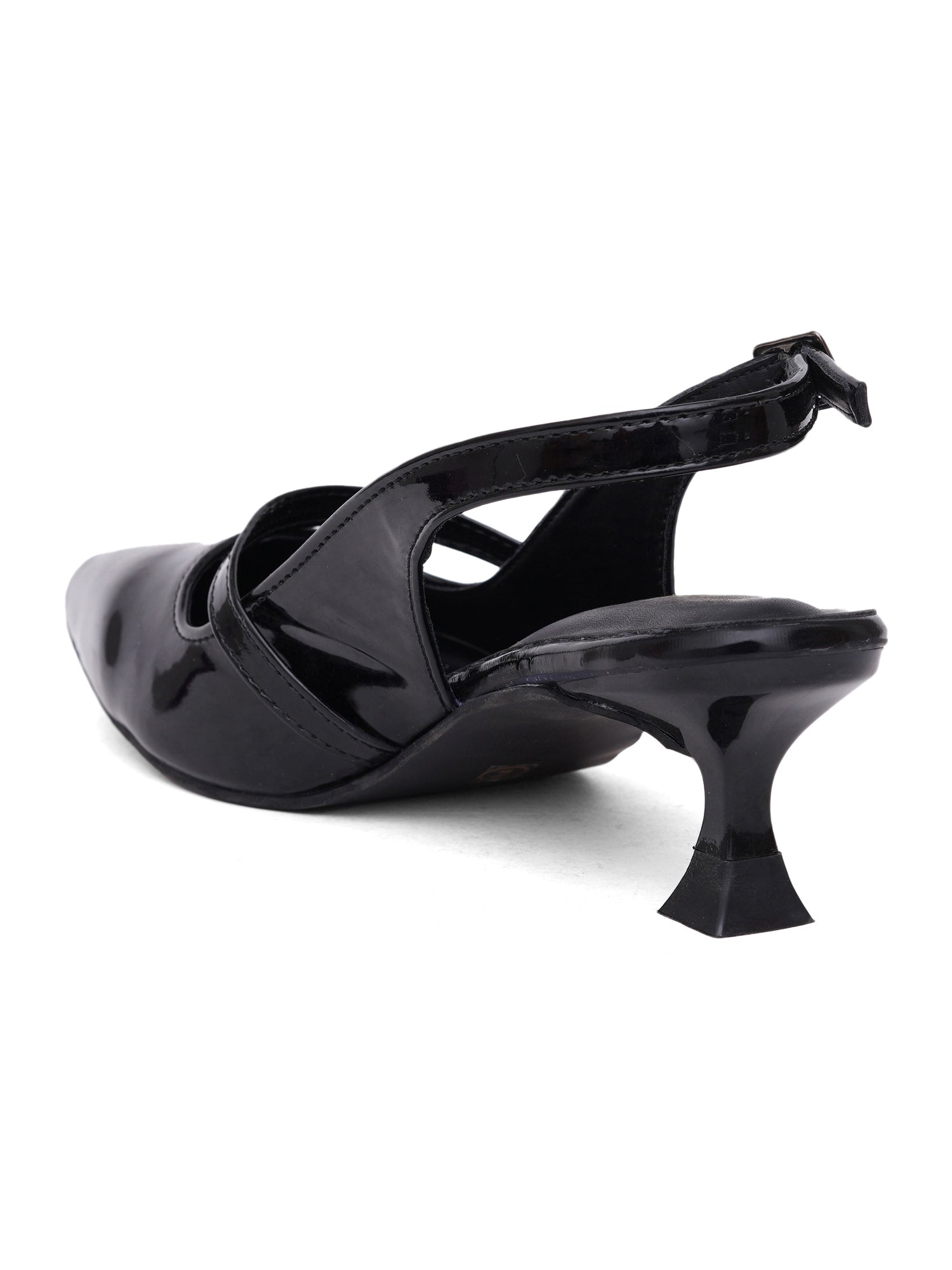 Elegant Buckle Strap Slingback Heels