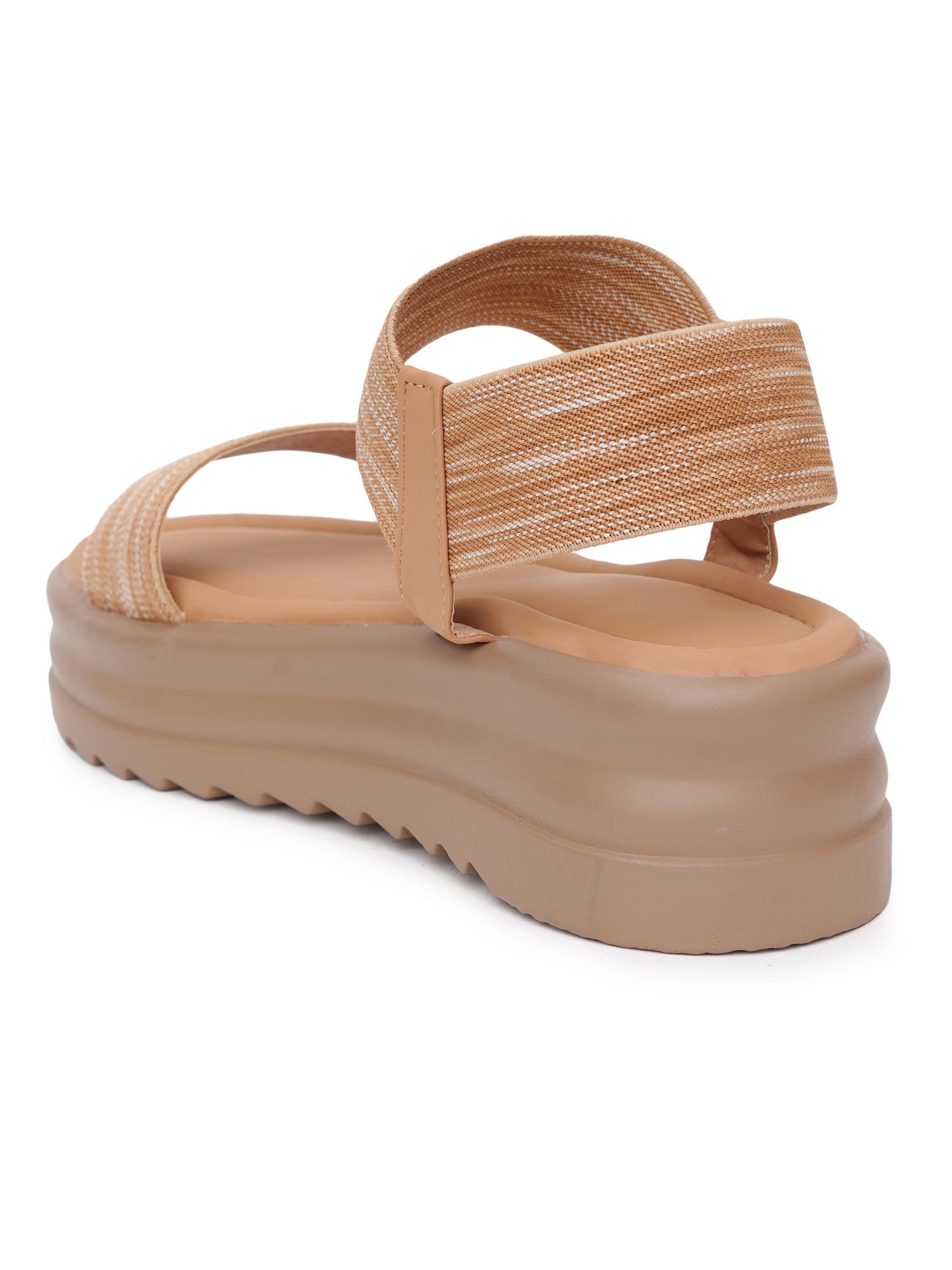 Elastic Cross-Strap Comfort Sandals