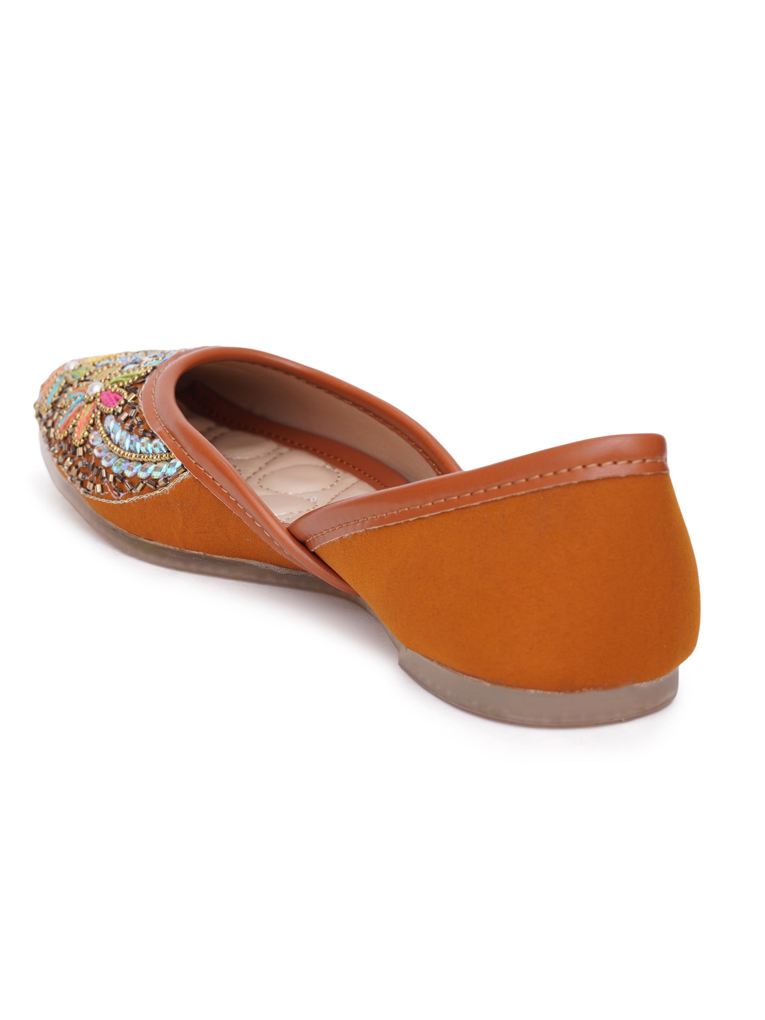 Daisy Charm Colorful Floral Embroidered Traditional Jutis