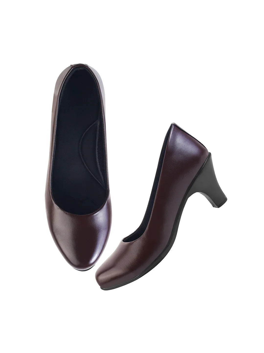 Elegant Office Wear Block Heels