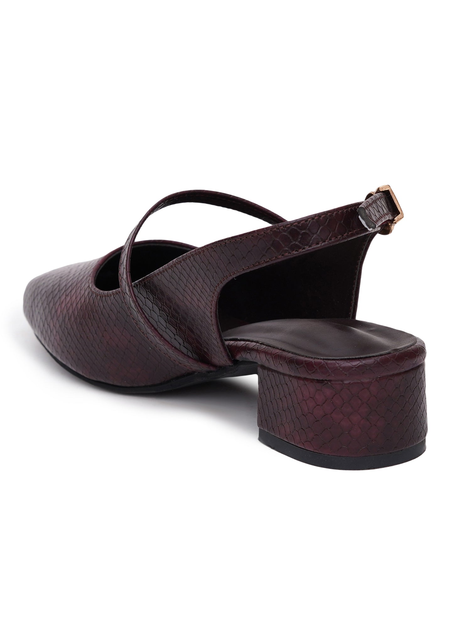 Textured Mary Jane Block Heels