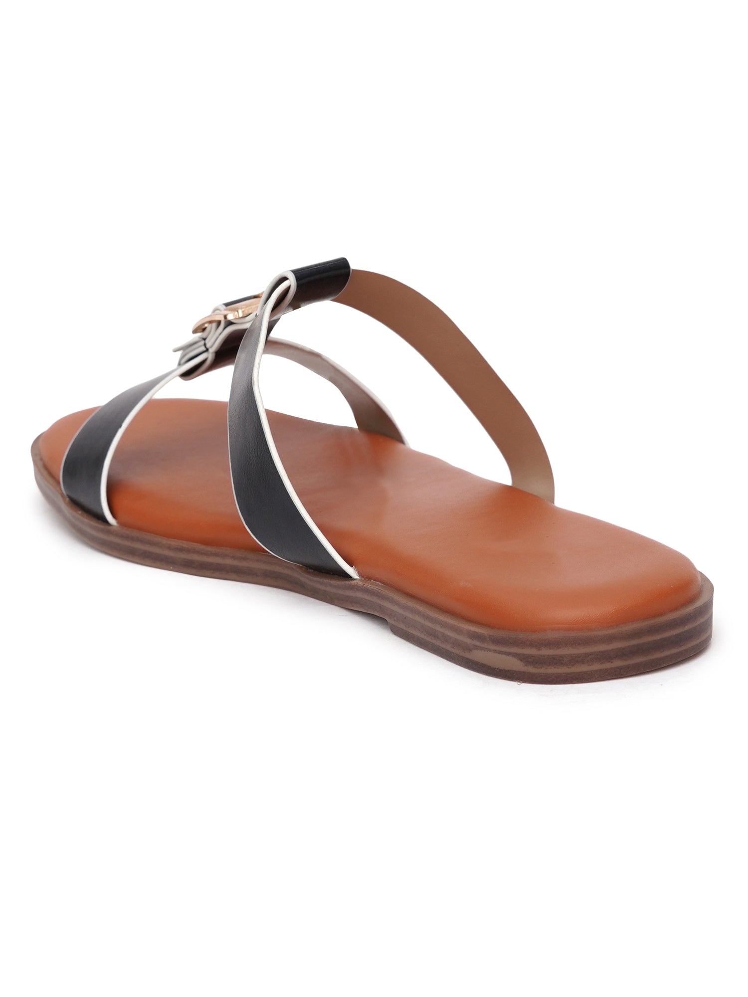 Dual Strap Casual Buckle Detail Flats
