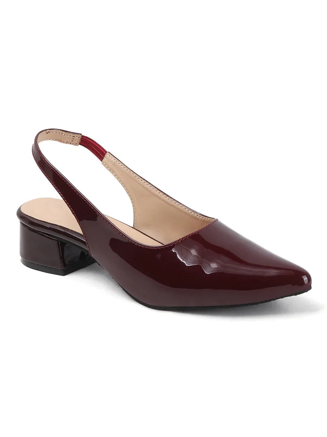 Classic Slingback Block Heel Pumps
