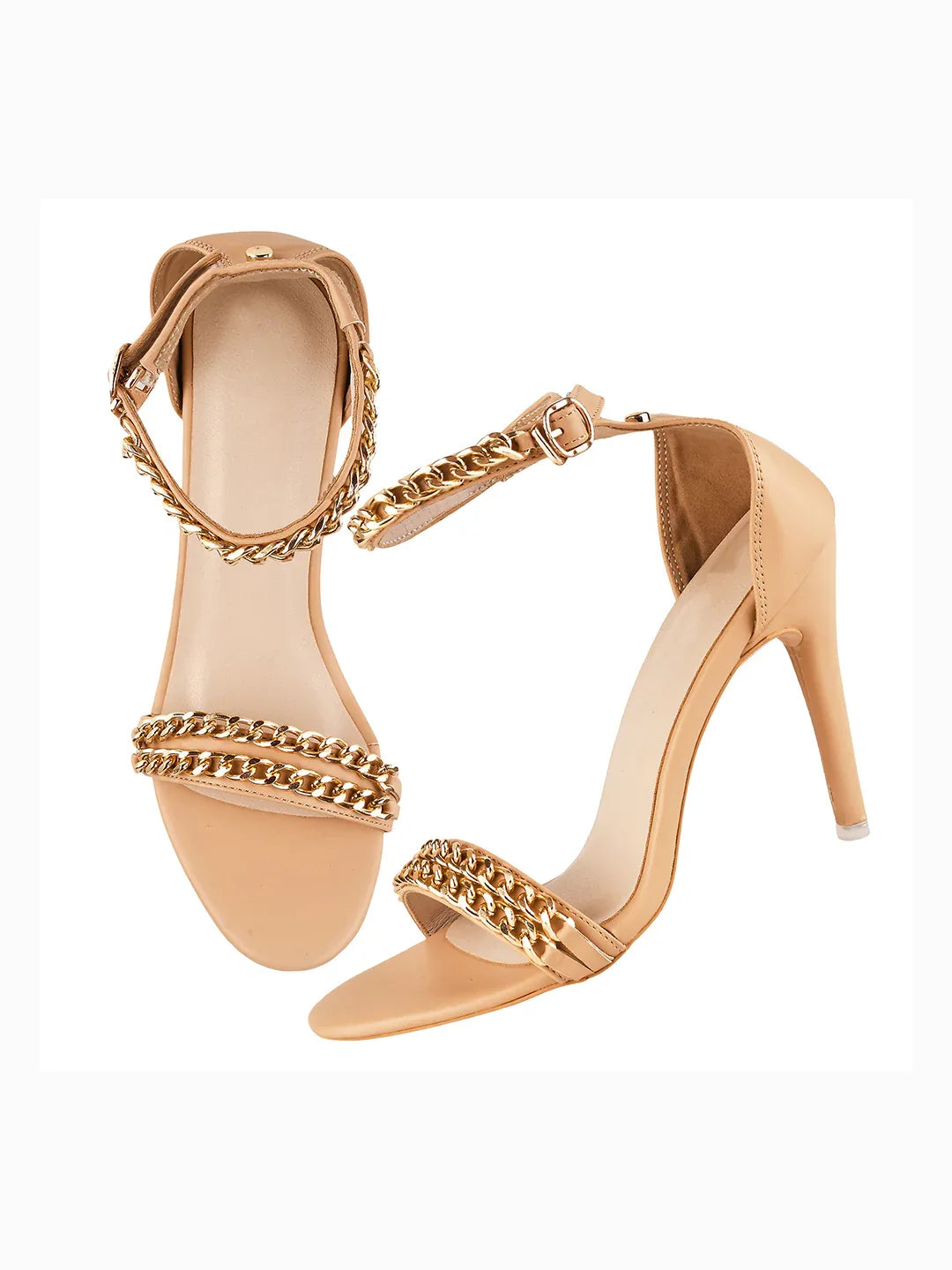 Elegant Ankle Chain Stiletto Sandals