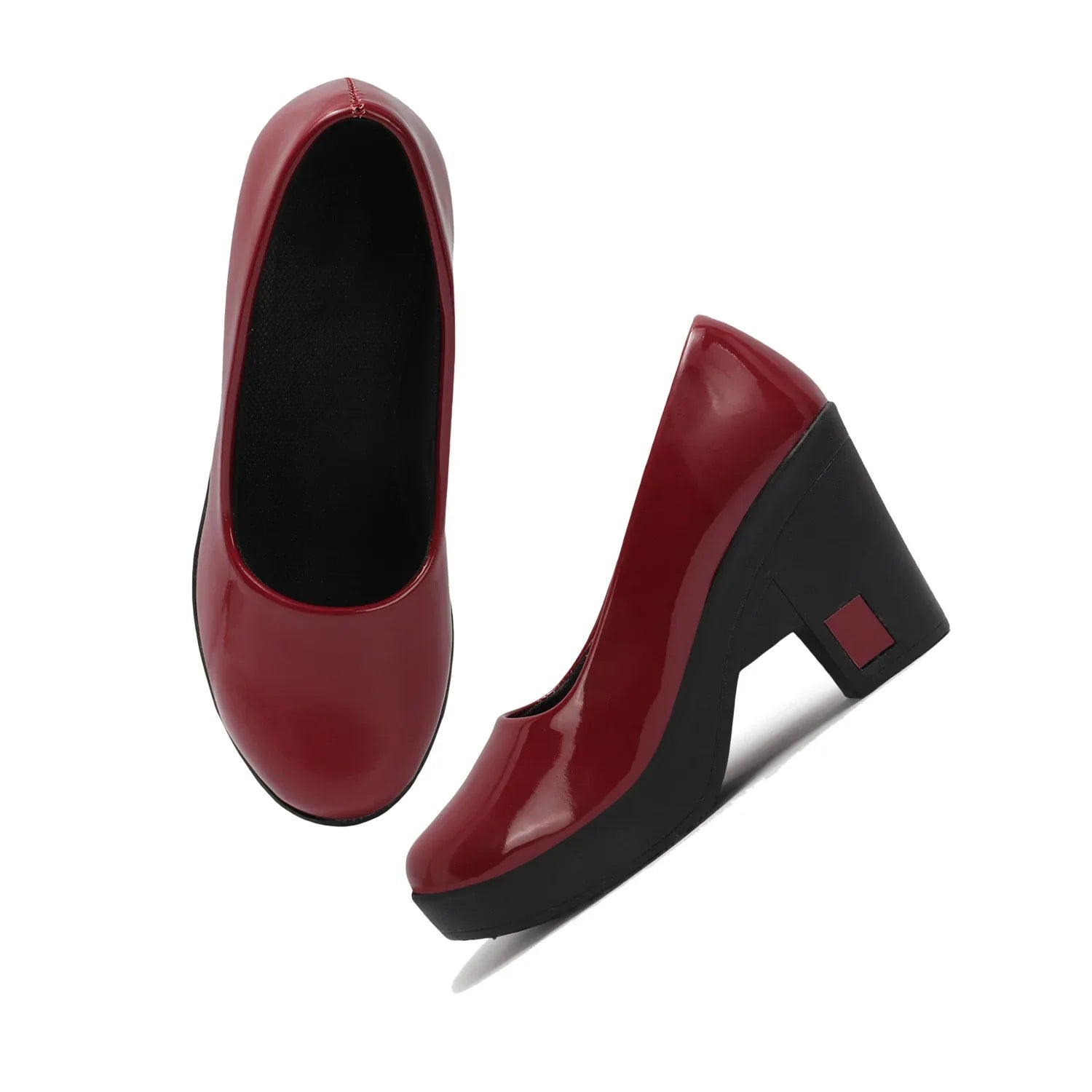 Classic Block Heel Work Pumps