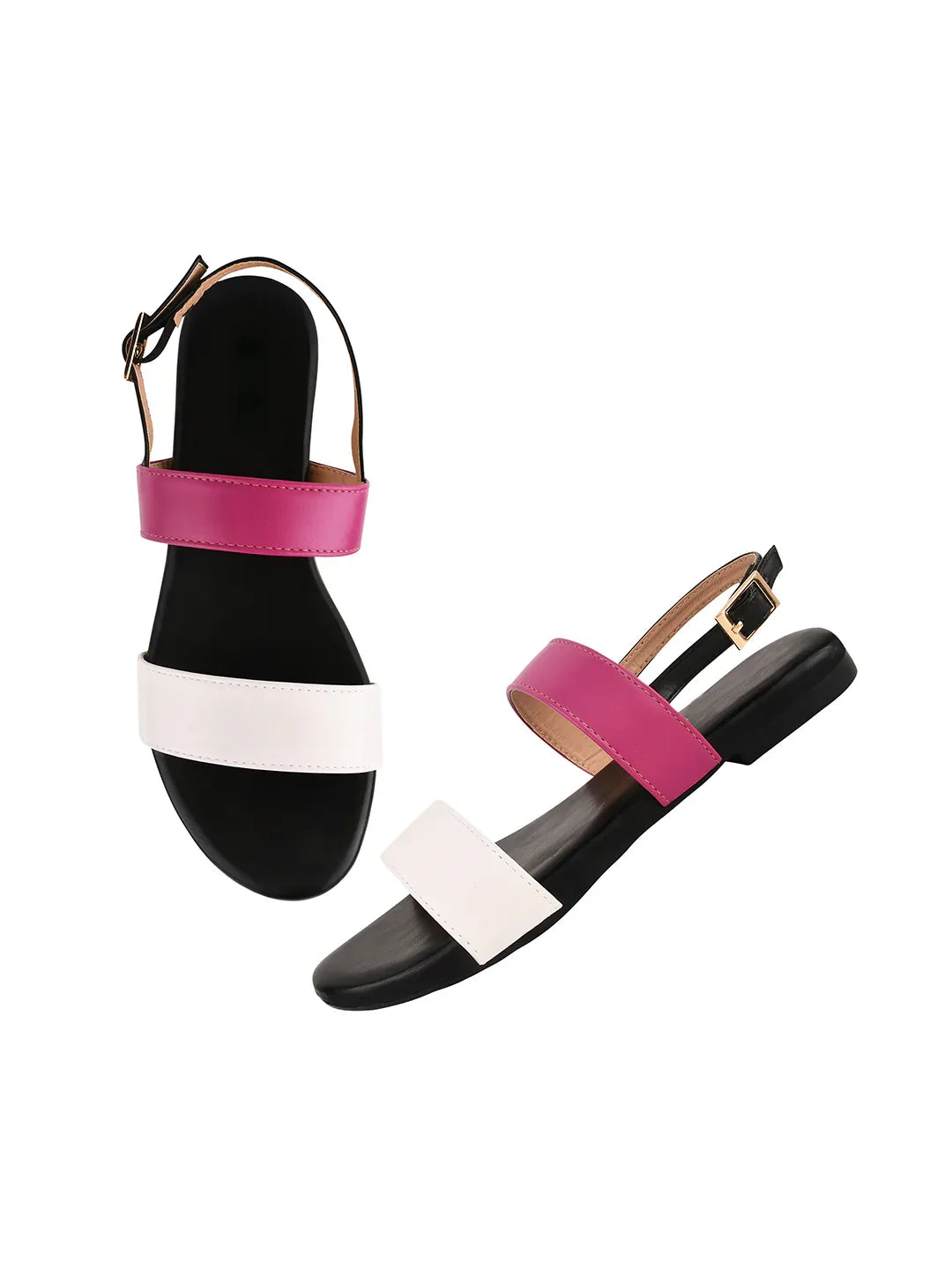 Clean Look Dual Strap Flat Sandals