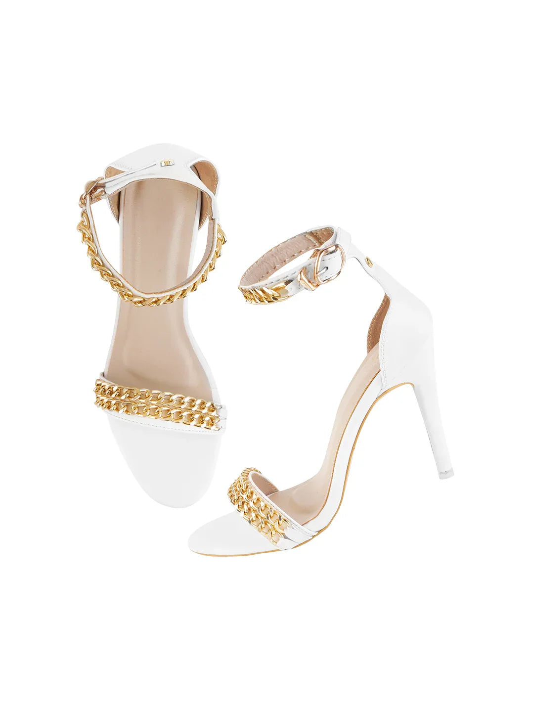 Elegant Ankle Chain Stiletto Sandals