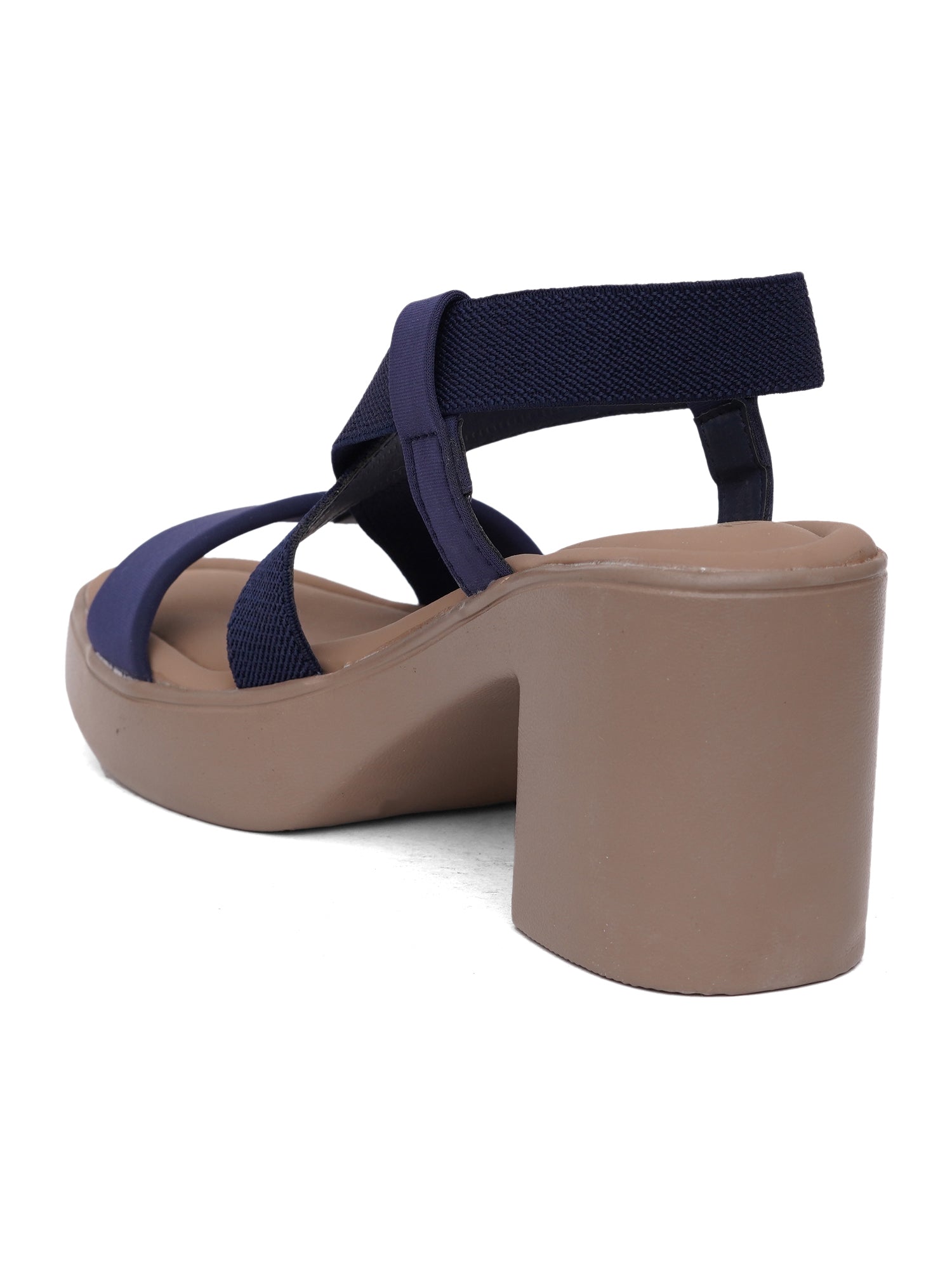 Elegant Cross-Strap Block Heel Sandals