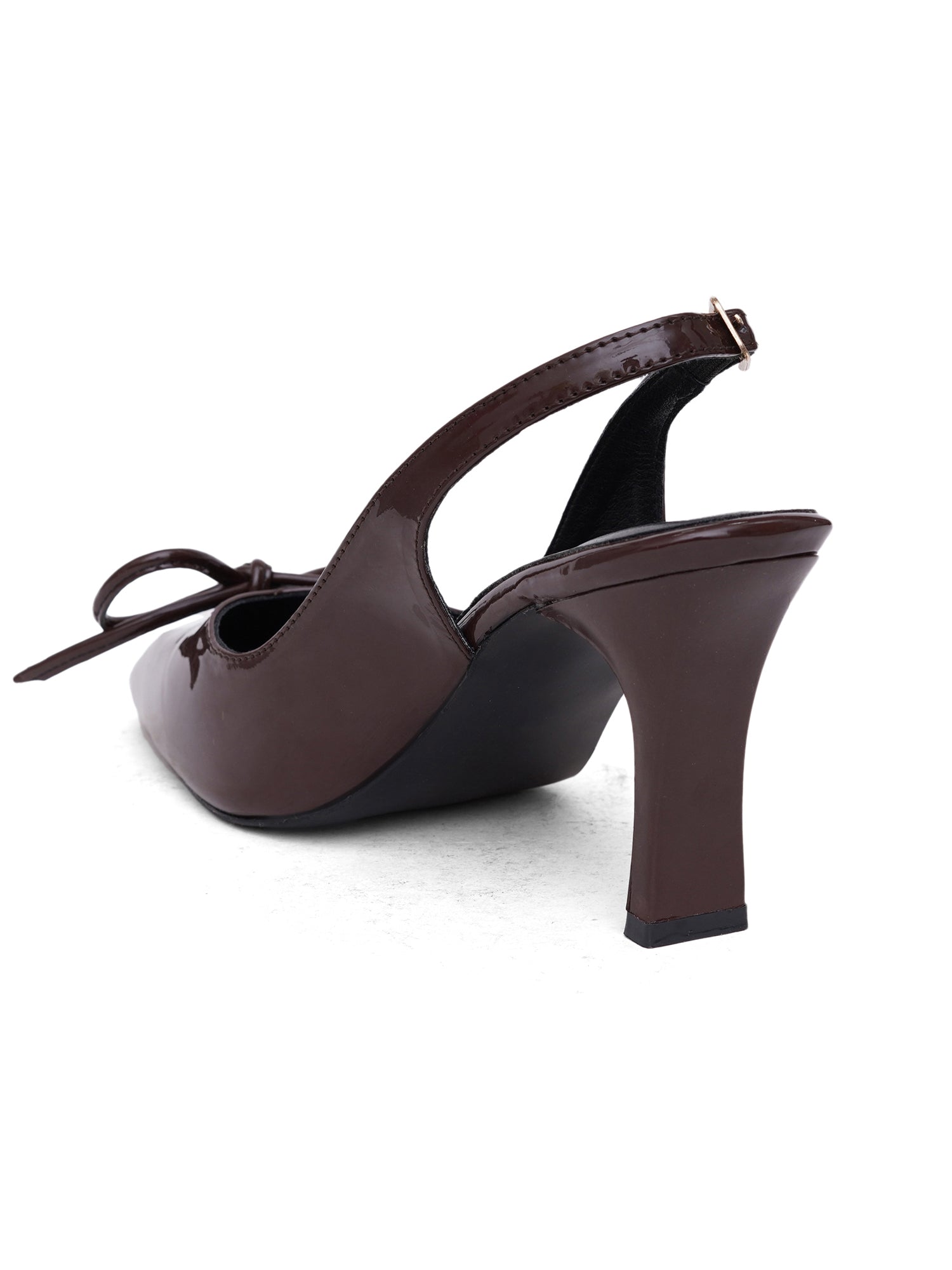Twirl Bow Pointed Toe Slingback Heel