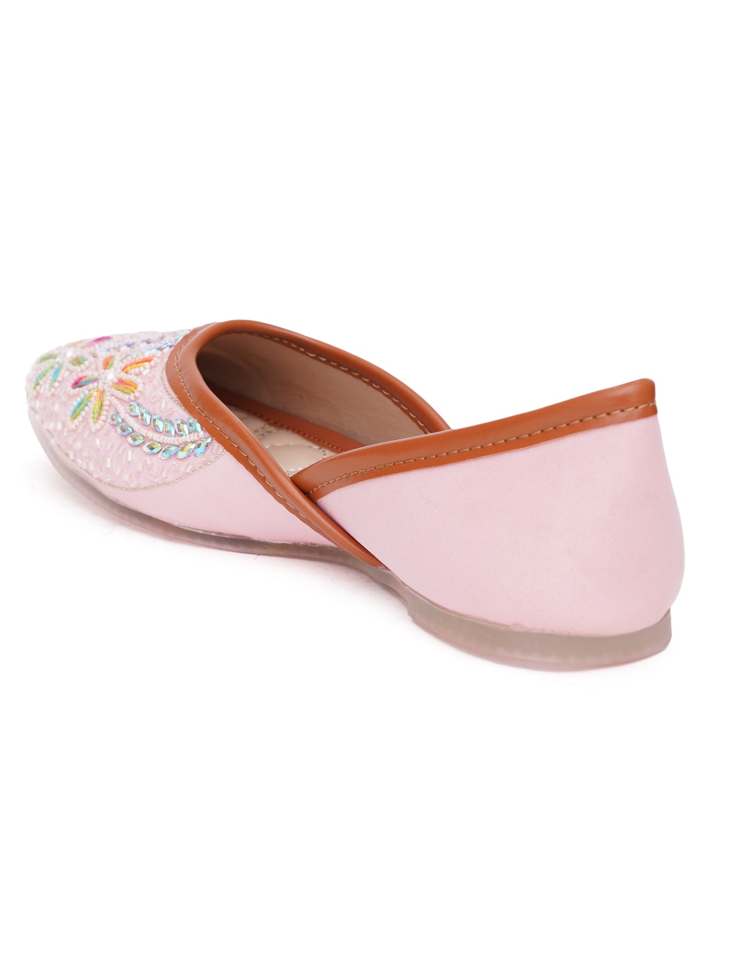 Daisy Charm Colorful Floral Embroidered Traditional Jutis