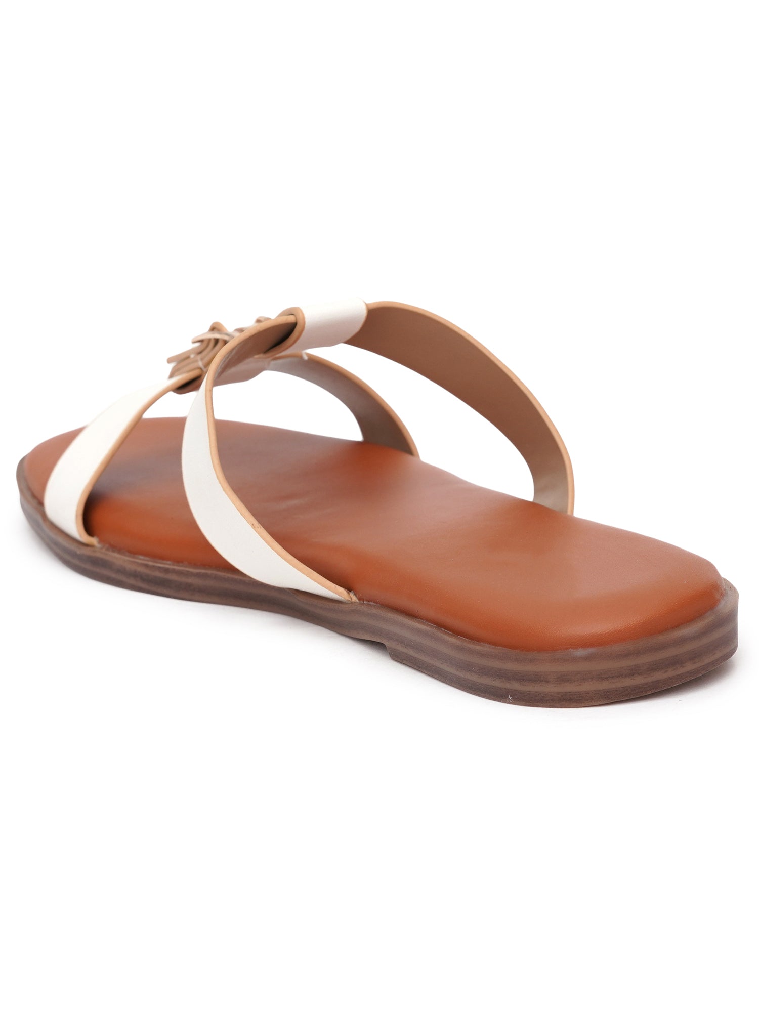 Dual Strap Casual Buckle Detail Flats