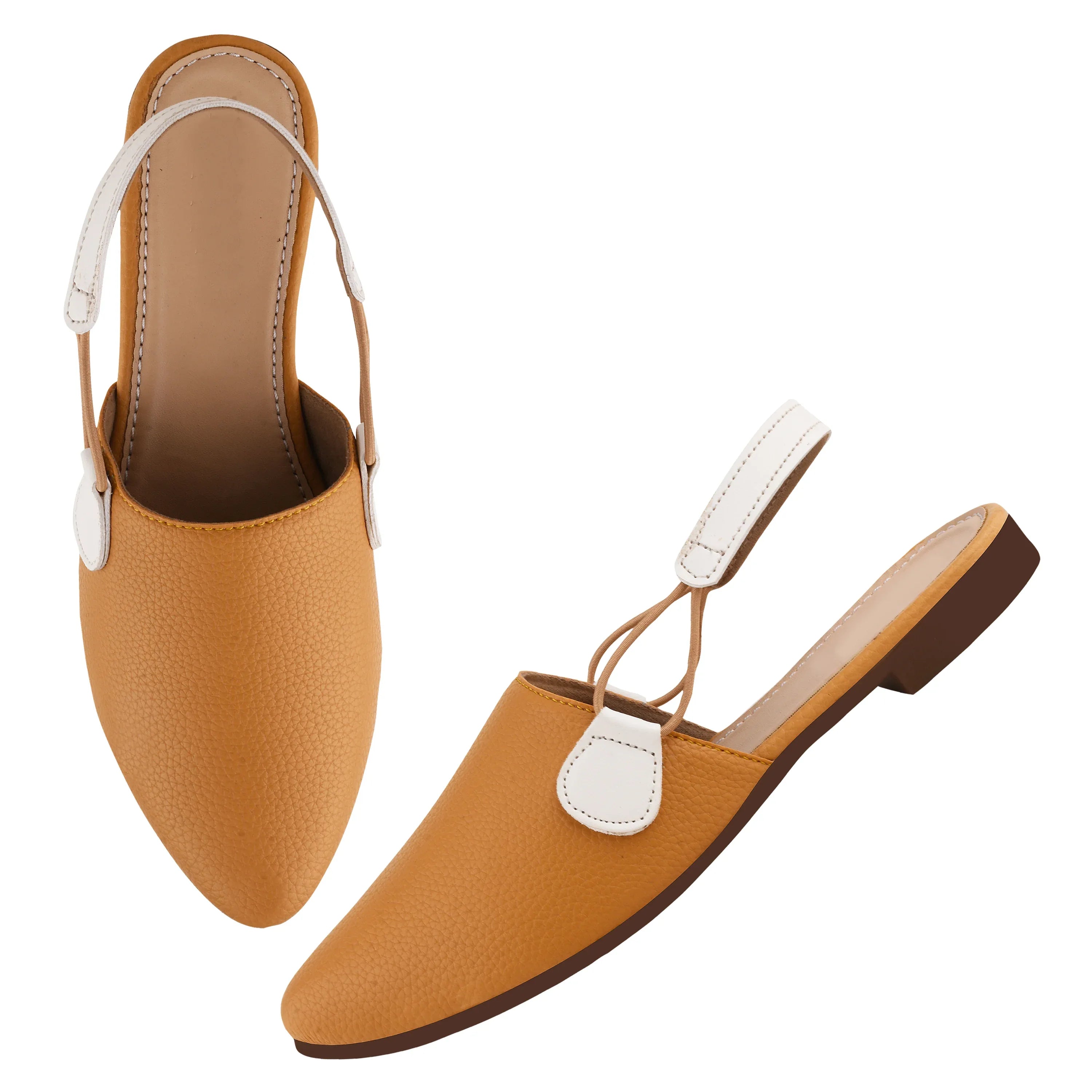Modern Slingback Mule Flats with Pointed Toe