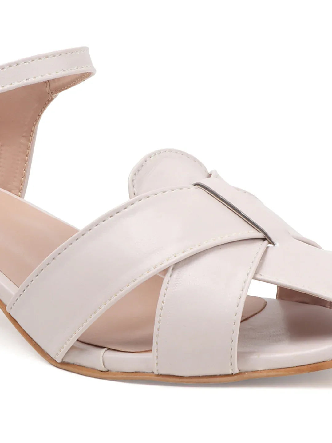 Minimal Strap Casual Block Heel Sandals