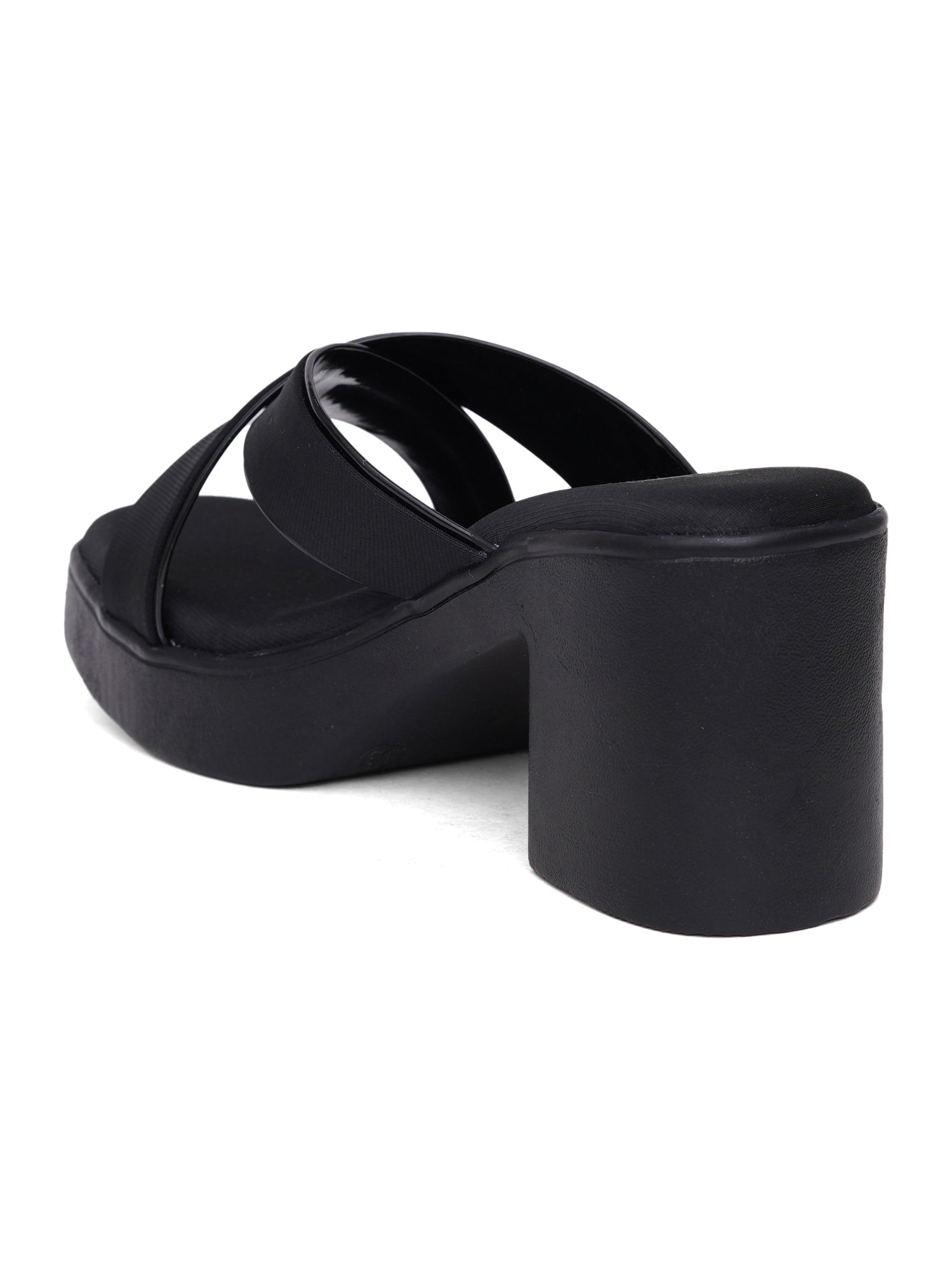 Stylish Cross-Strap Block Heel Sandals