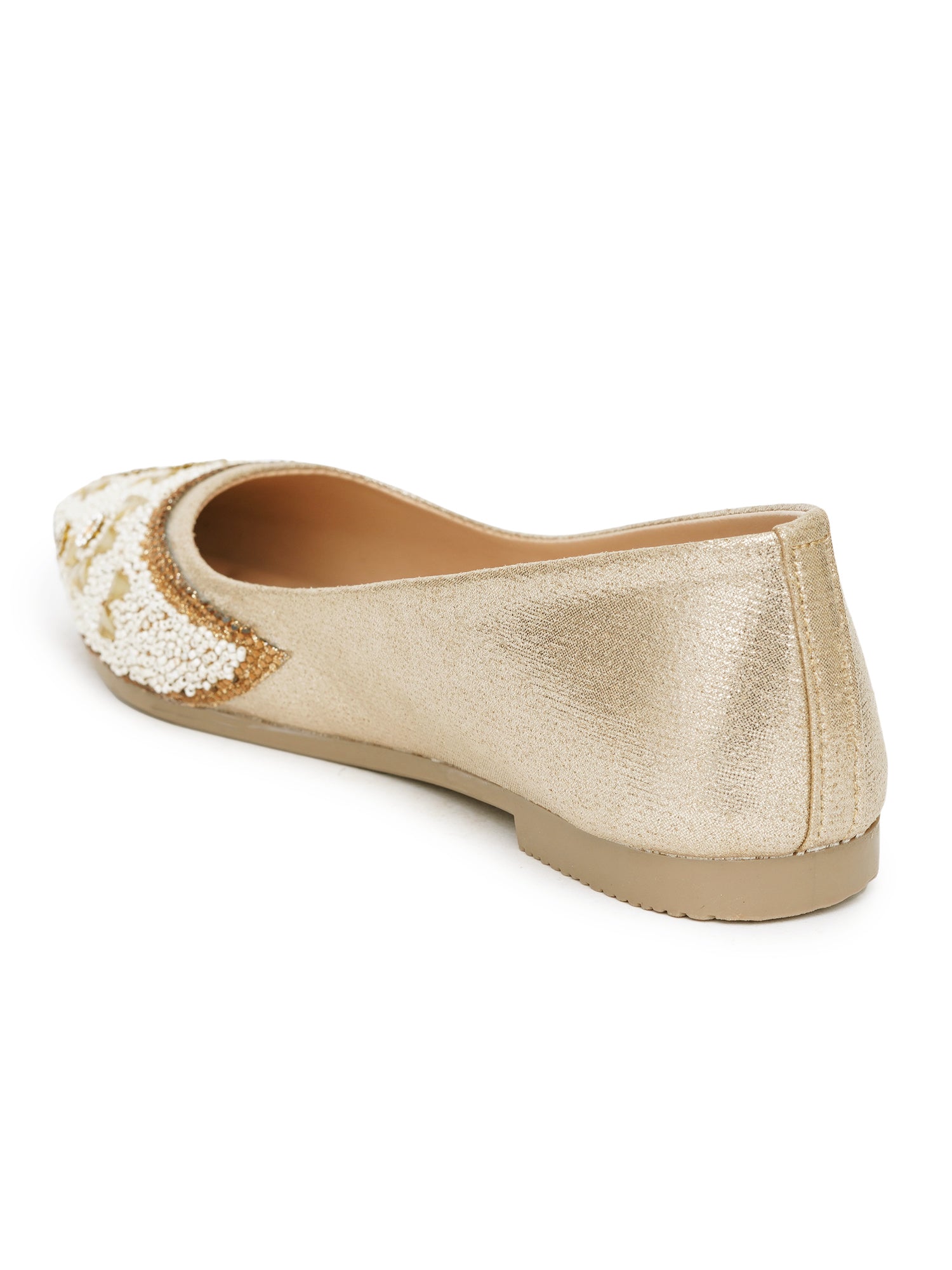 Blossom pearls & stone Embellished Pointed Desi Juttis