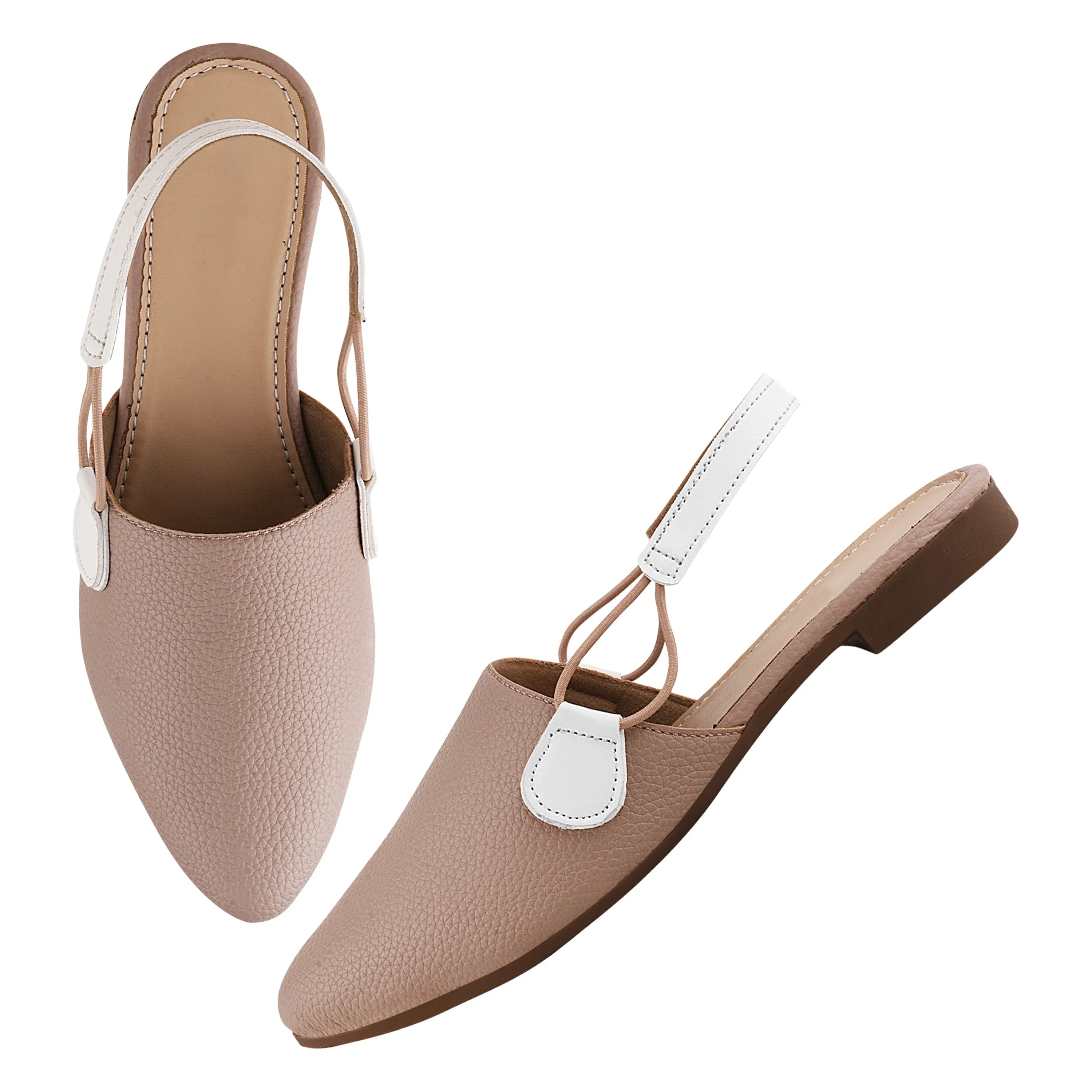 Modern Slingback Mule Flats with Pointed Toe