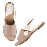 Chic Dual-Tone Comfort Flat Sandals