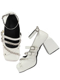 Statement Chain Accent Mary Jane Heels