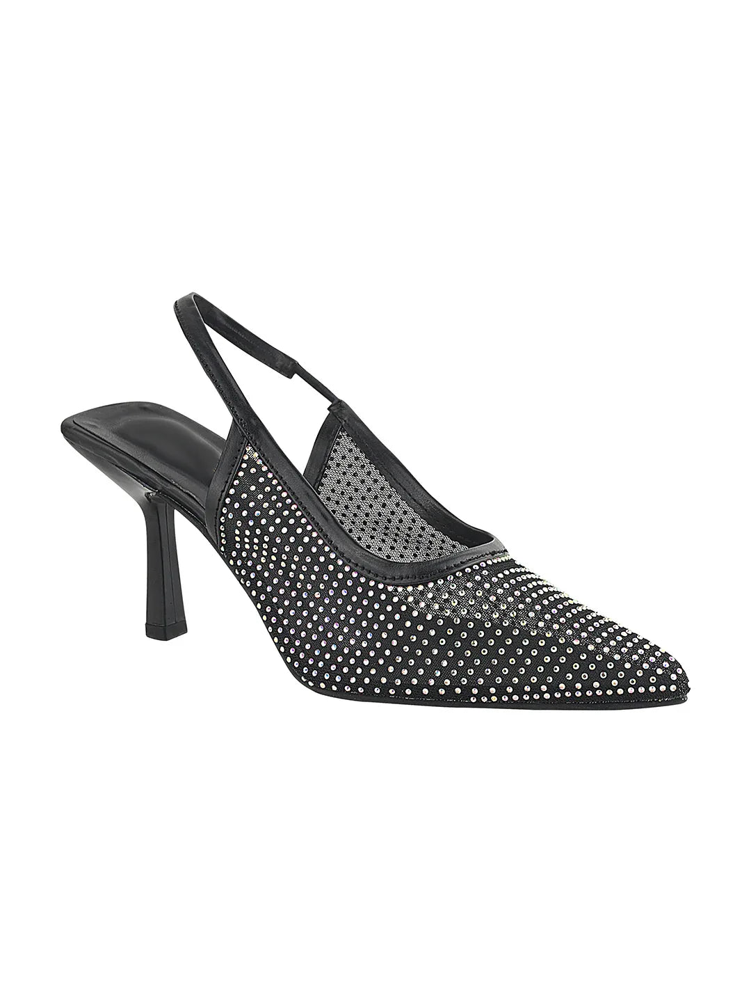 Rhinestone Detail Elegant Slingback Heels