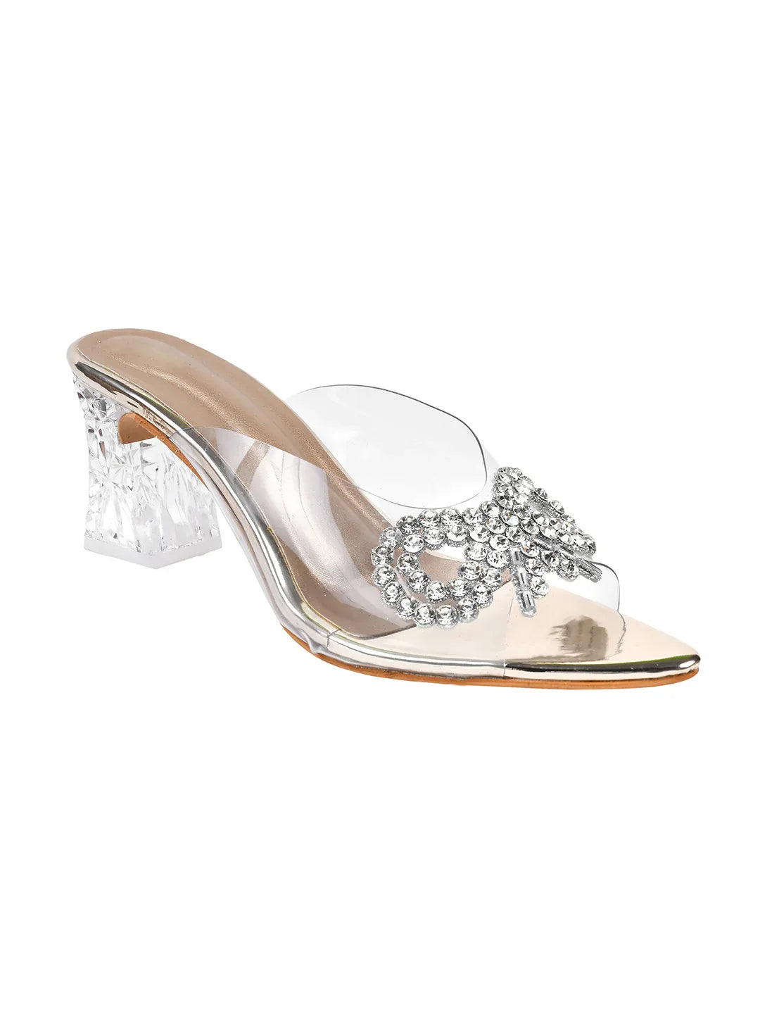 Crystal Loop Transparent Heels