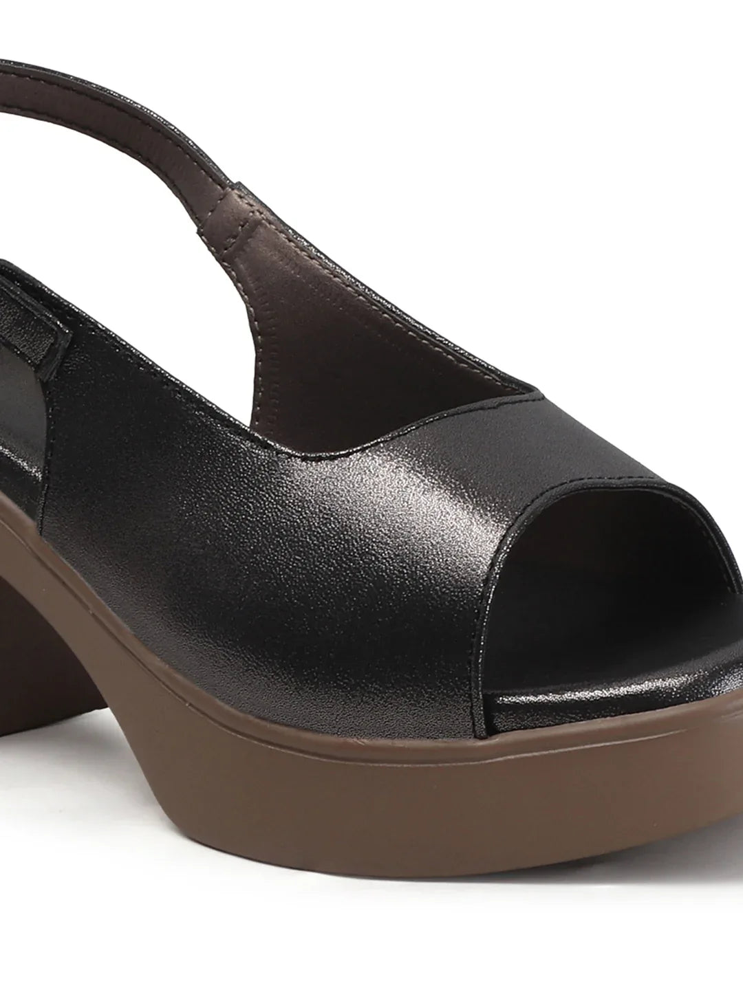 Comfortable Open-Toe Block Heel Sandals
