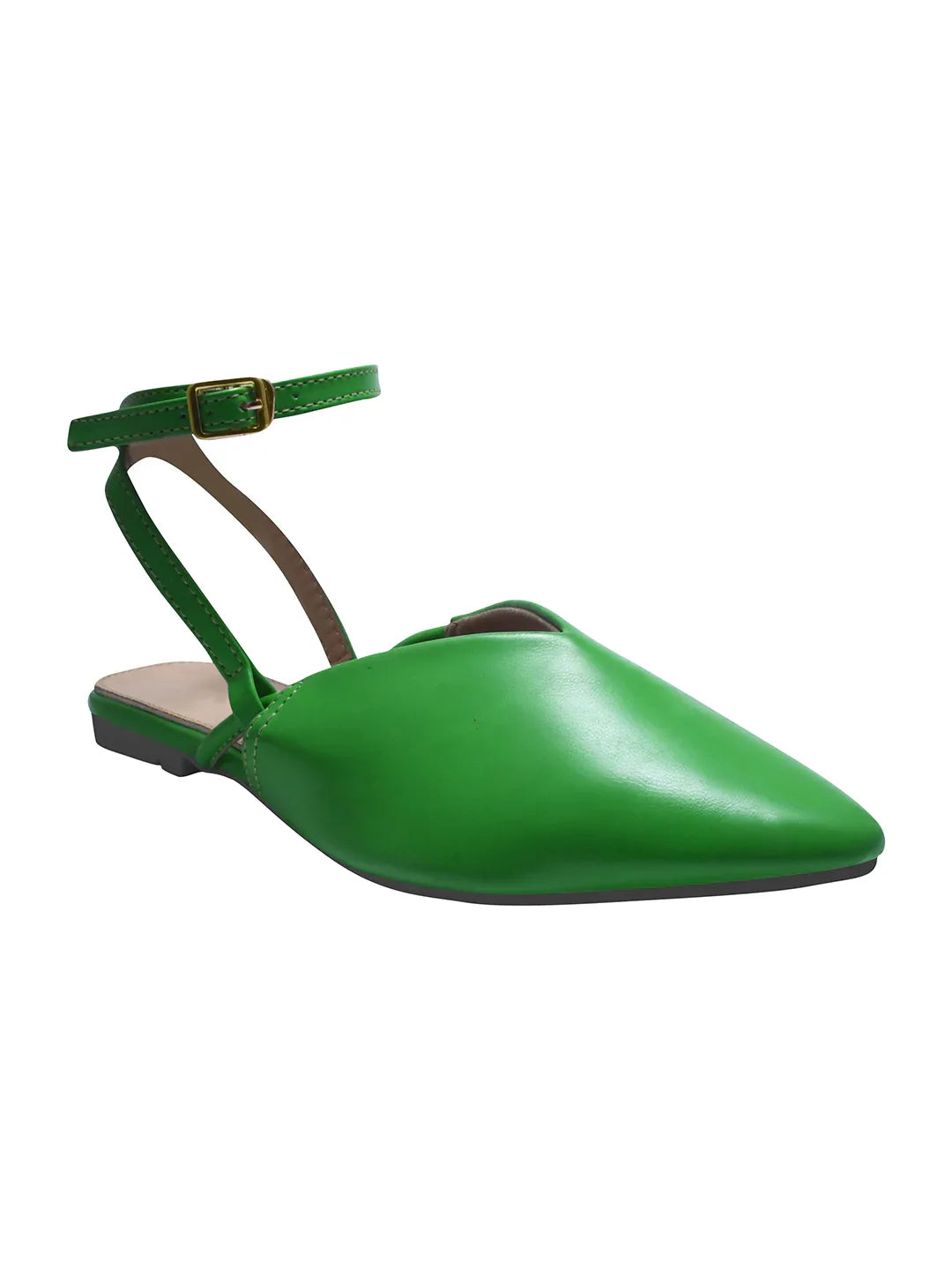 Everyday Luxe Pointed Back-Strap Flats
