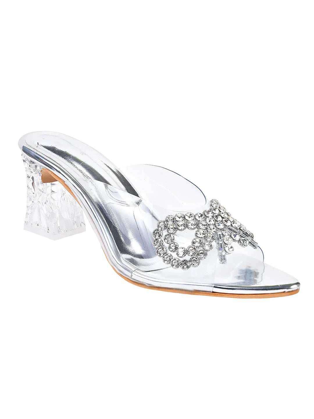 Crystal Loop Transparent Heels