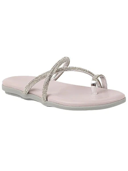 Shimmer Line Slip-On Flats