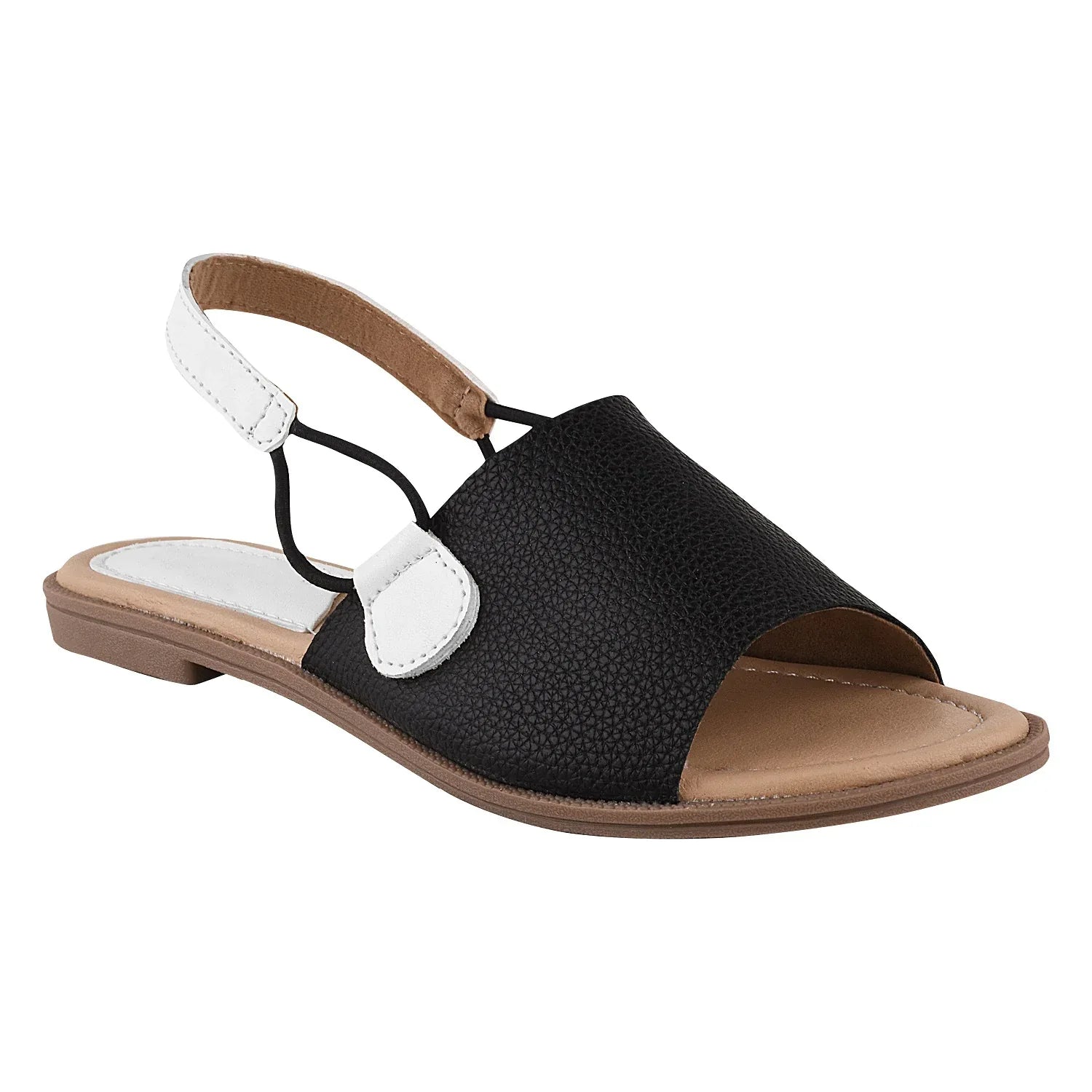 Chic Dual-Tone Comfort Flat Sandals