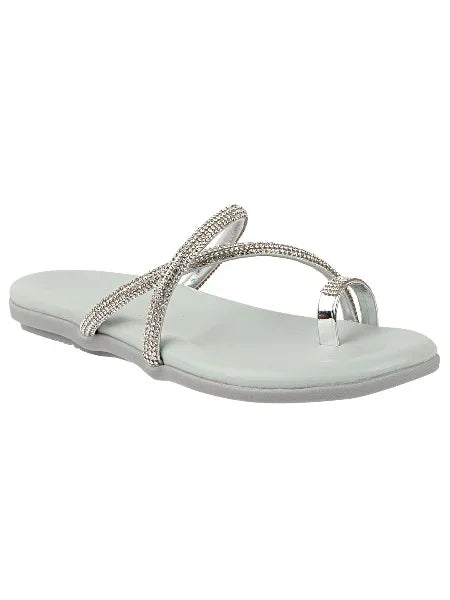 Shimmer Line Slip-On Flats