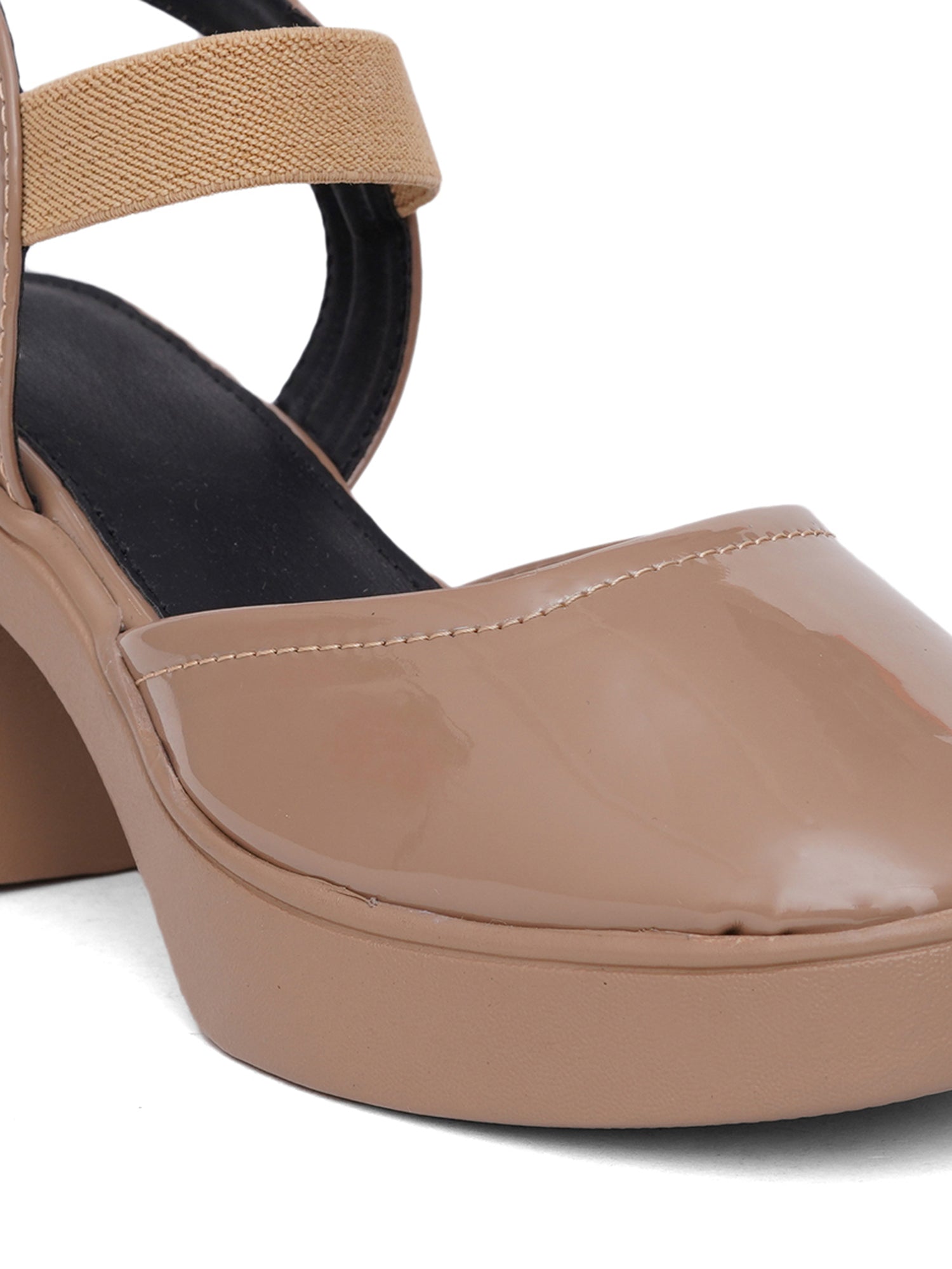 Trendy Open Toe Backstrap Block Heel Sandals
