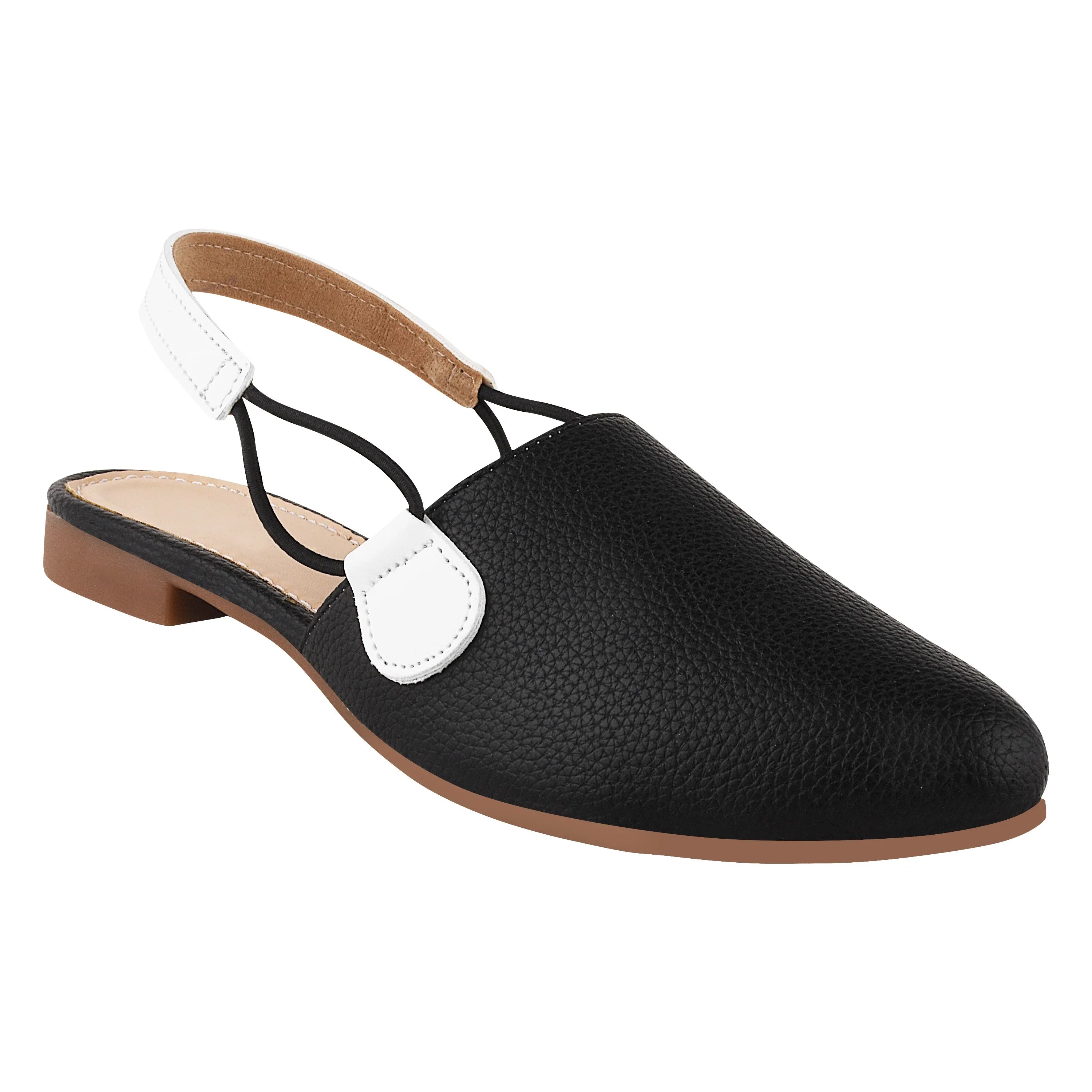 Modern Slingback Mule Flats with Pointed Toe