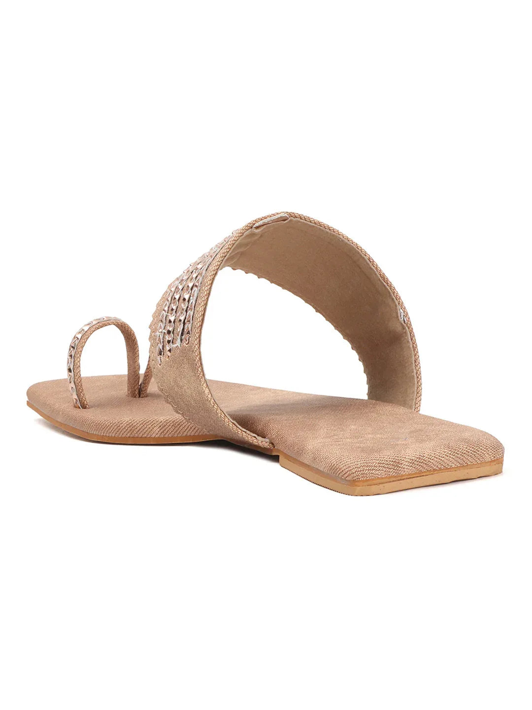 Ethnic Chain Detail Flats