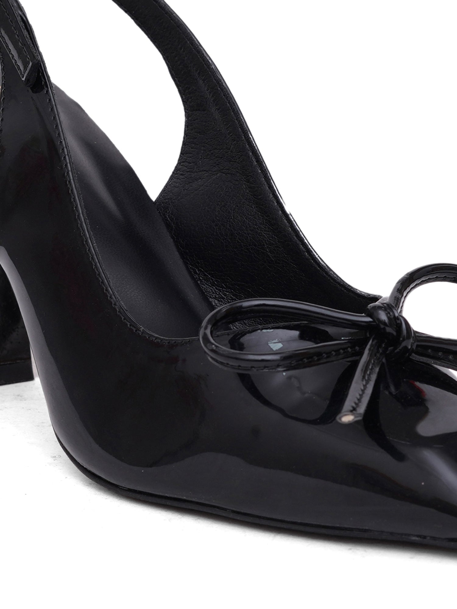 Twirl Bow Pointed Toe Slingback Heel