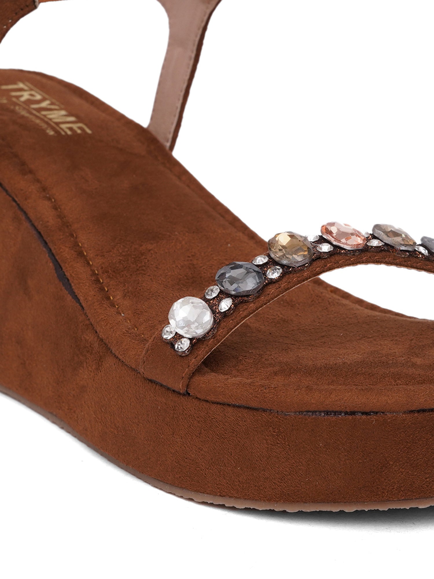 Glam Embellished Wedge Heels
