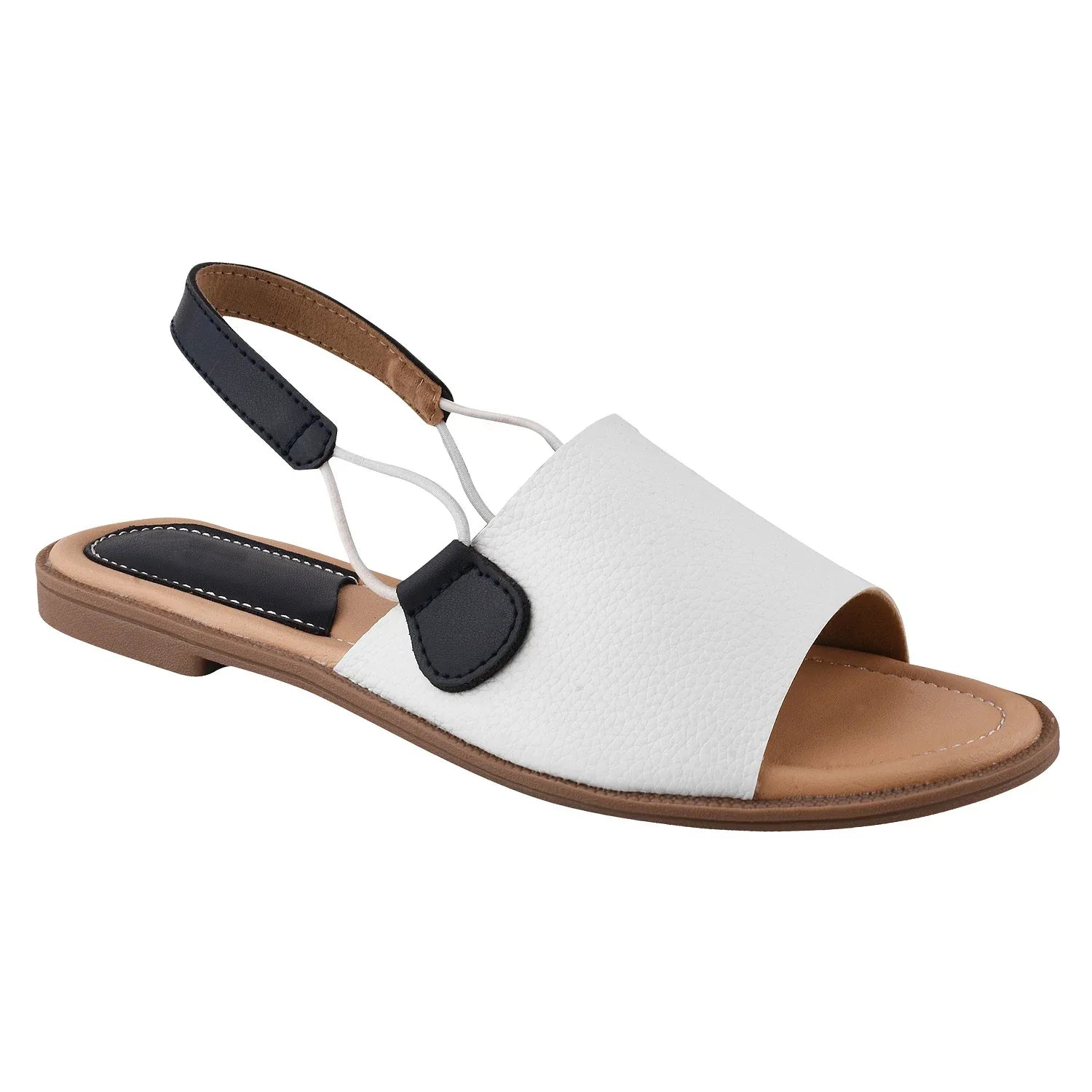 Chic Dual-Tone Comfort Flat Sandals