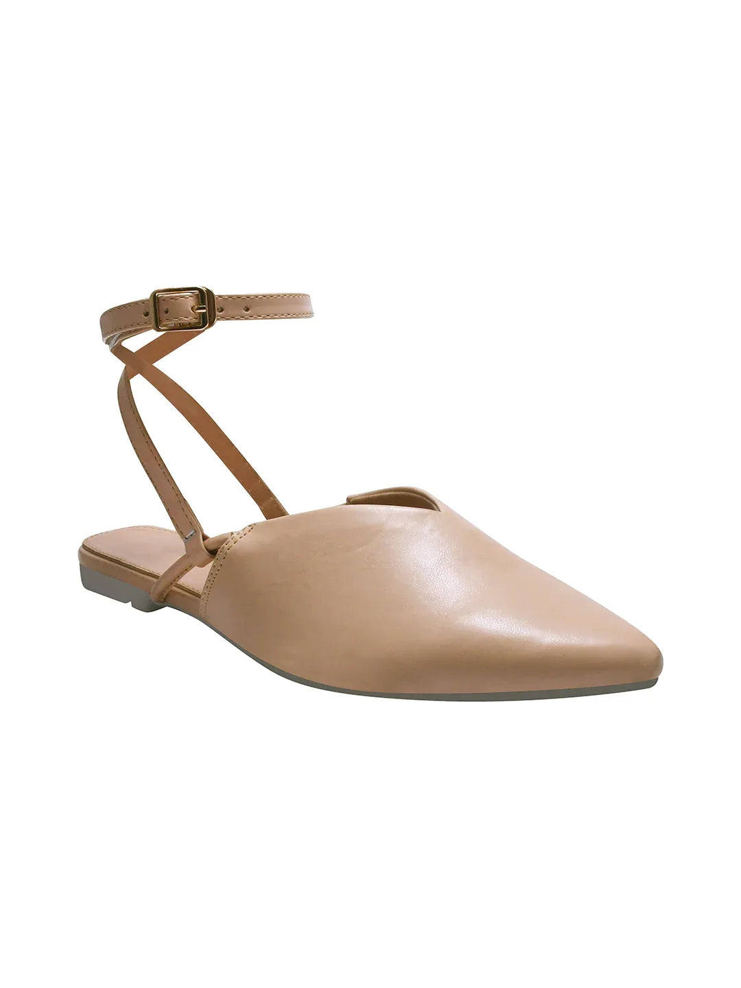 Everyday Luxe Pointed Back-Strap Flats