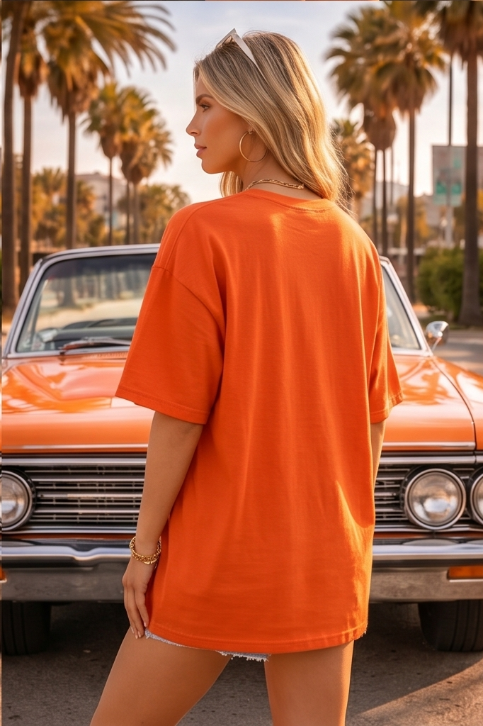 Oversized Los Angeles LA Graphic Printed T-Shirt