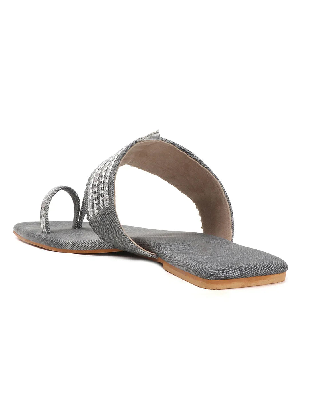 Ethnic Chain Detail Flats