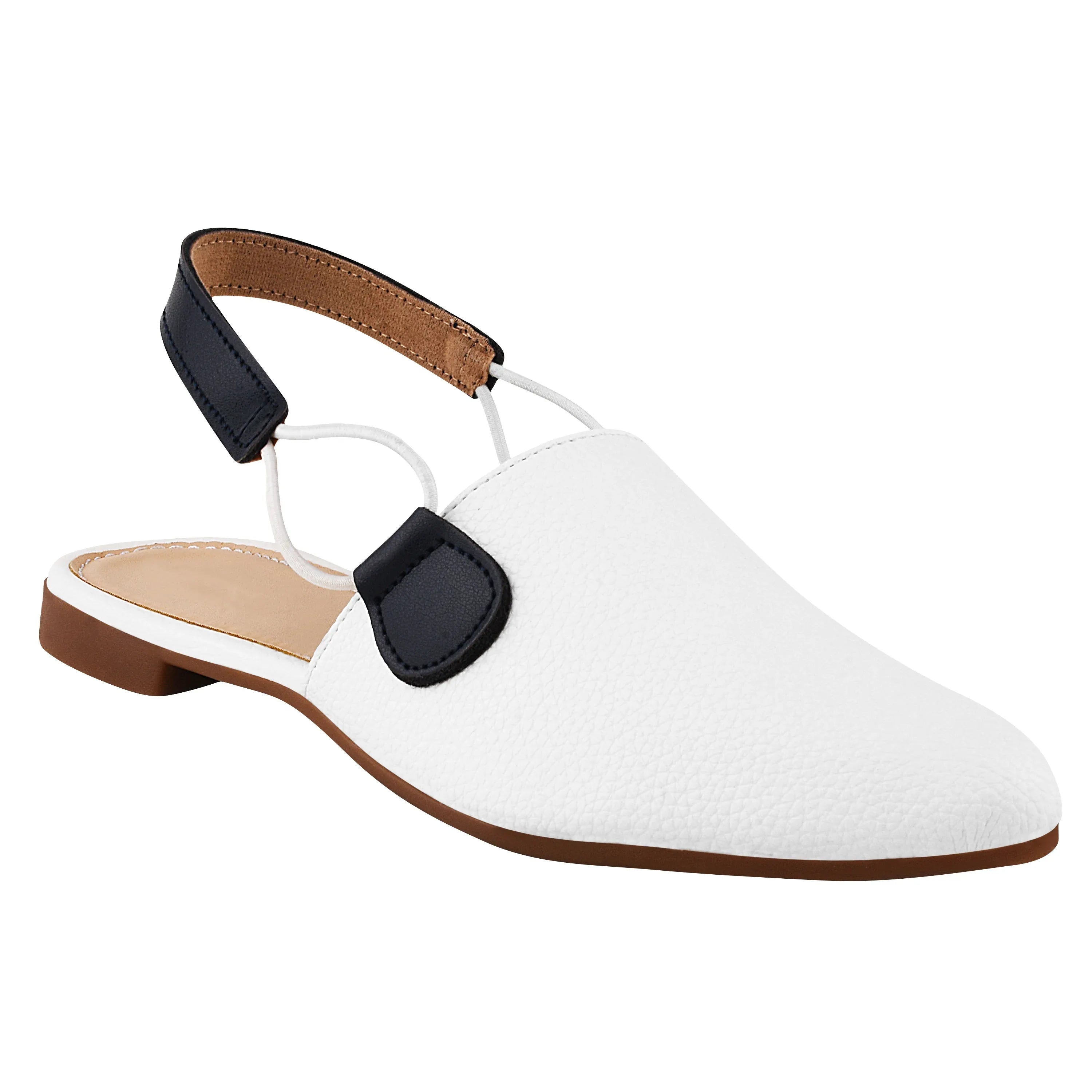 Modern Slingback Mule Flats with Pointed Toe