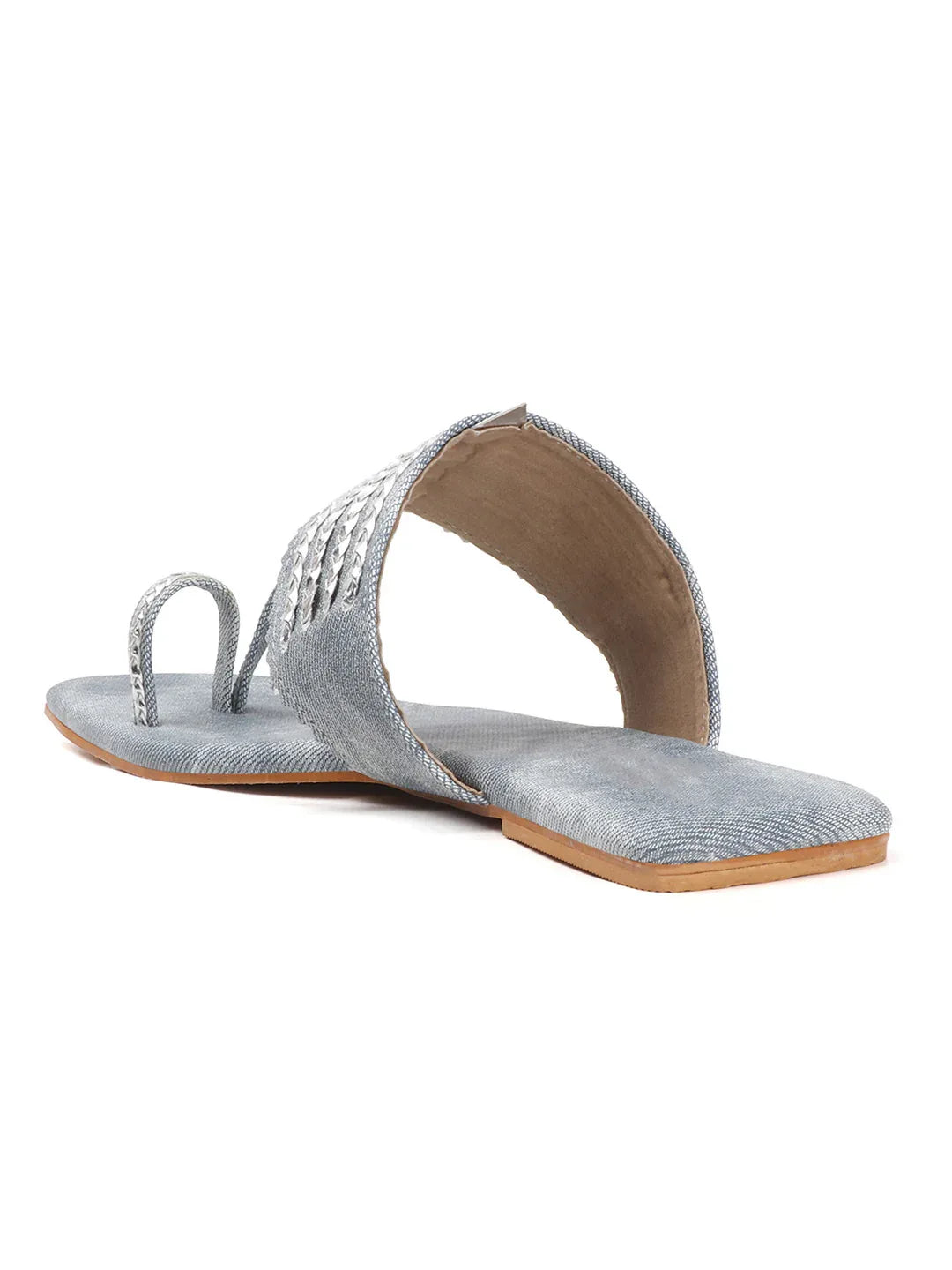 Ethnic Chain Detail Flats