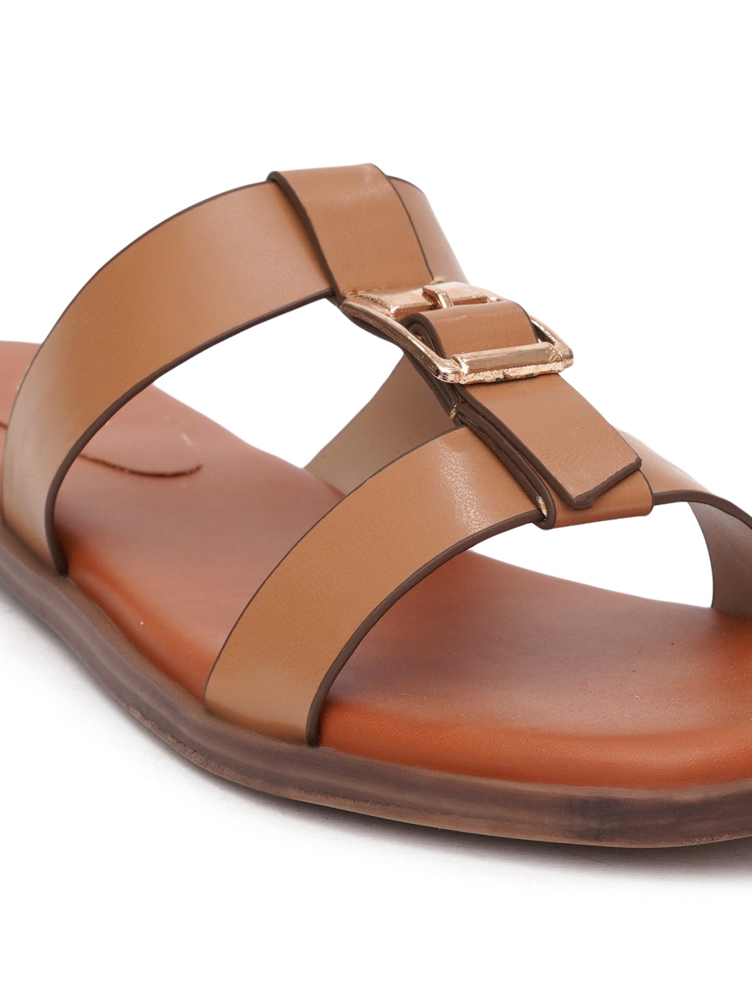 Dual Strap Casual Buckle Detail Flats