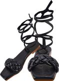 Urban Knot Ankle-Tie Sandals