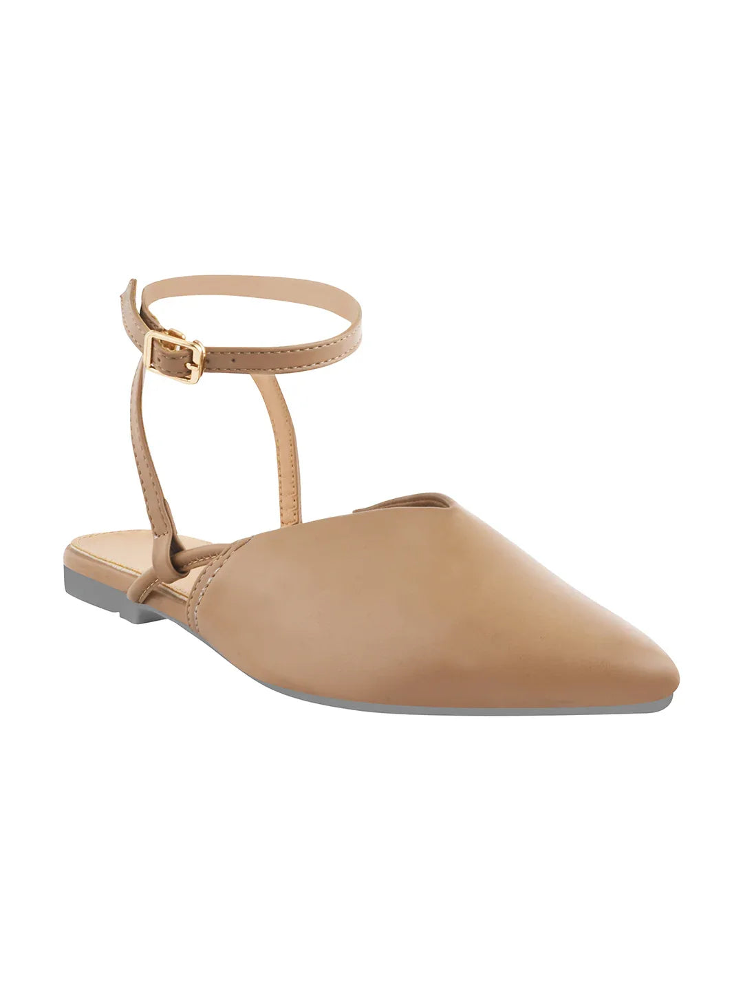 Everyday Luxe Pointed Back-Strap Flats