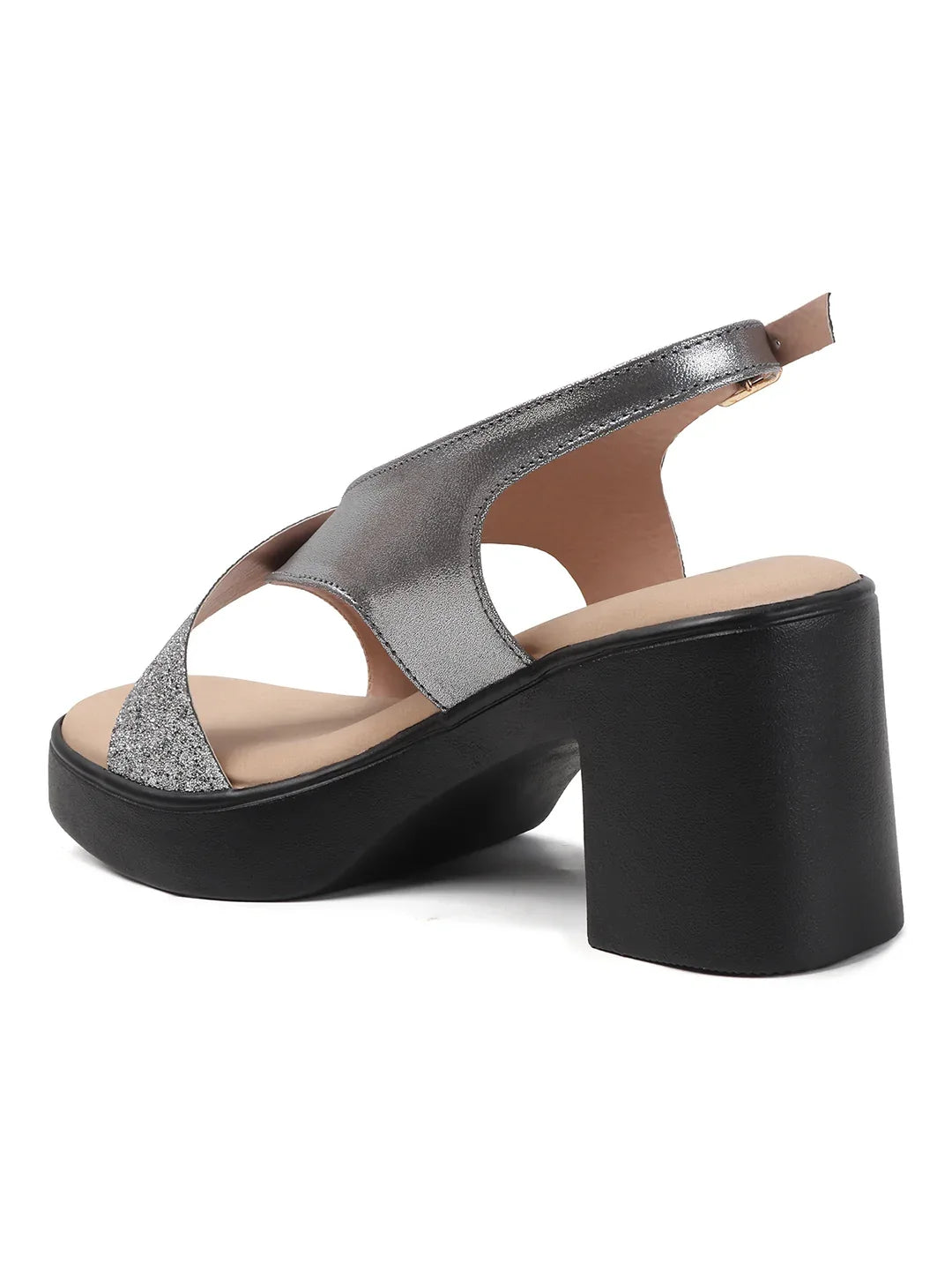 Party-Ready Sparkle Block Heels