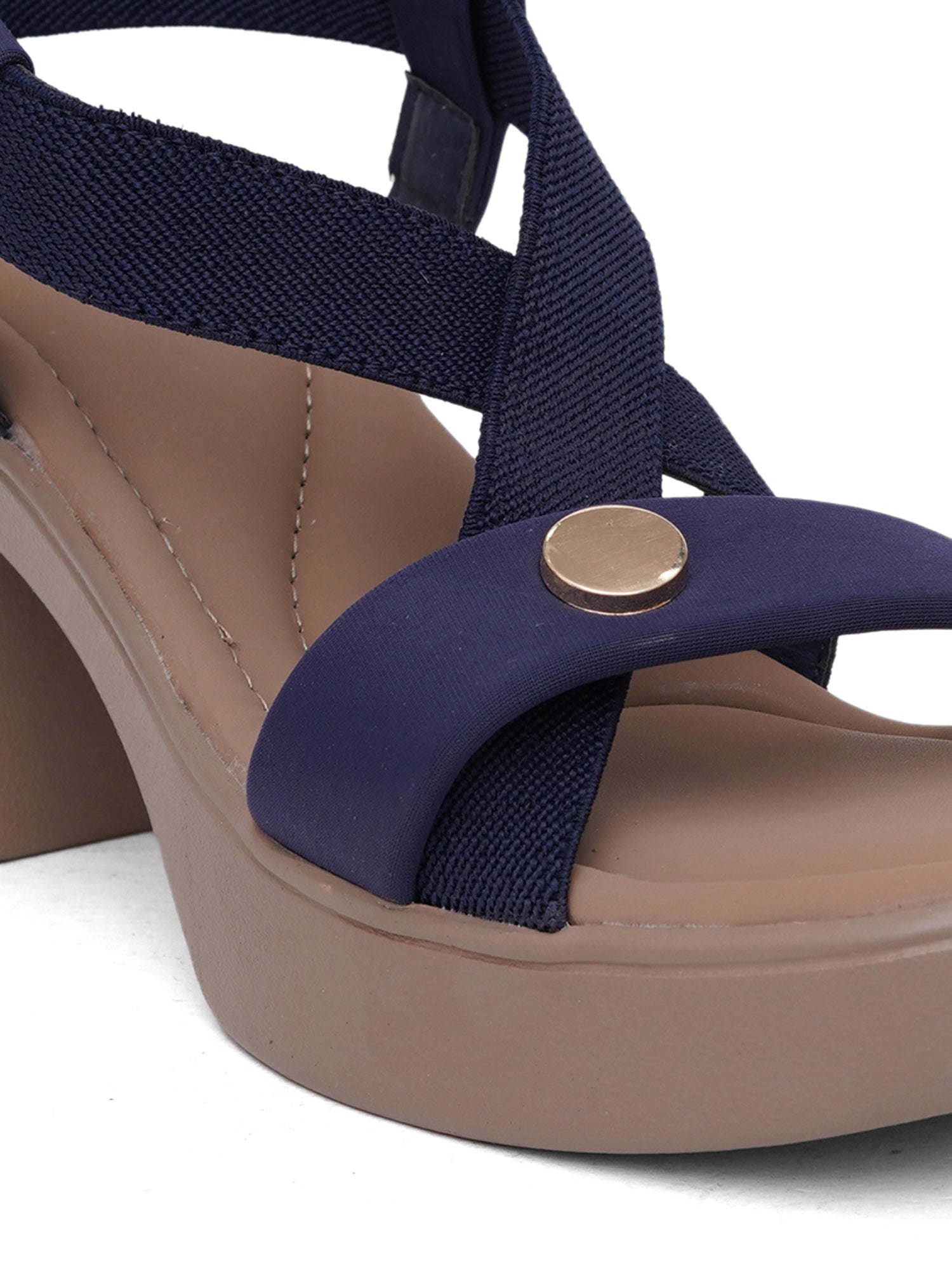 Elegant Cross-Strap Block Heel Sandals