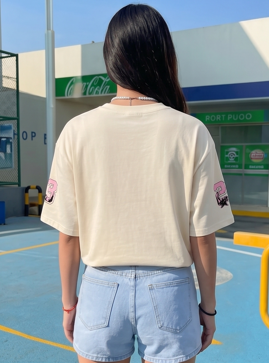 Oversized New York 23 Graphic Printed T-Shirt