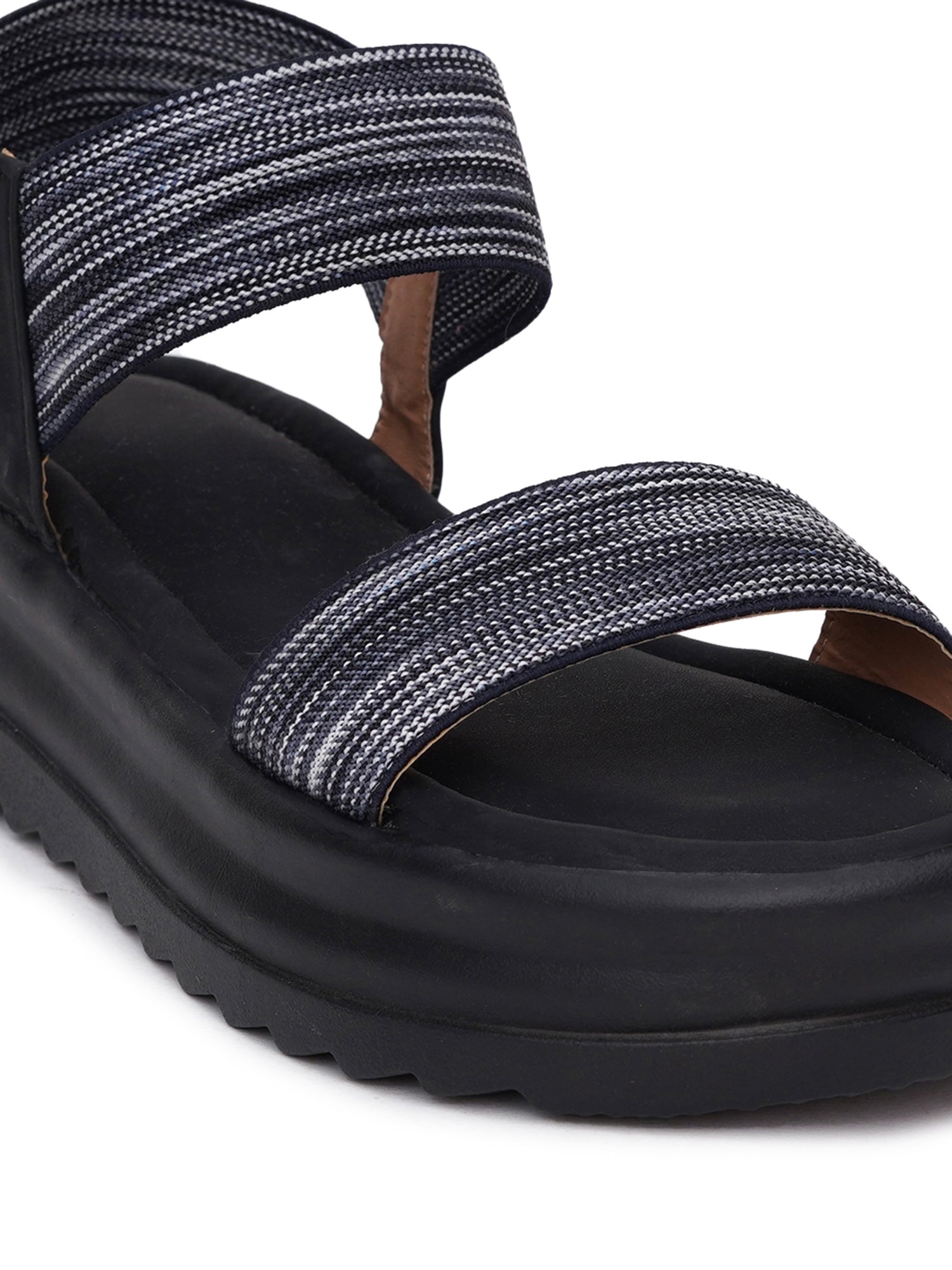 Elastic Cross-Strap Comfort Sandals