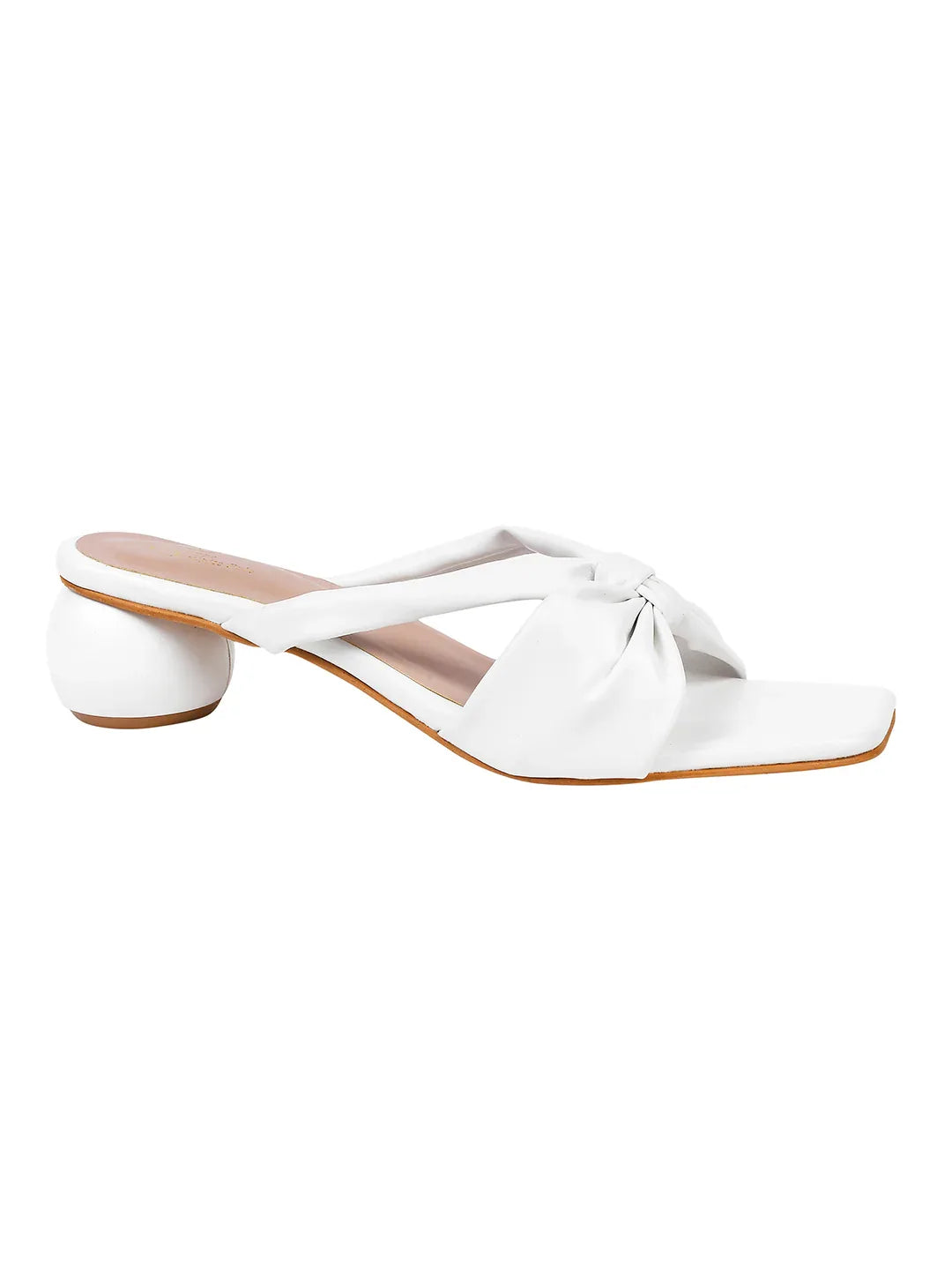 Elegant Knot Strap Block Heels