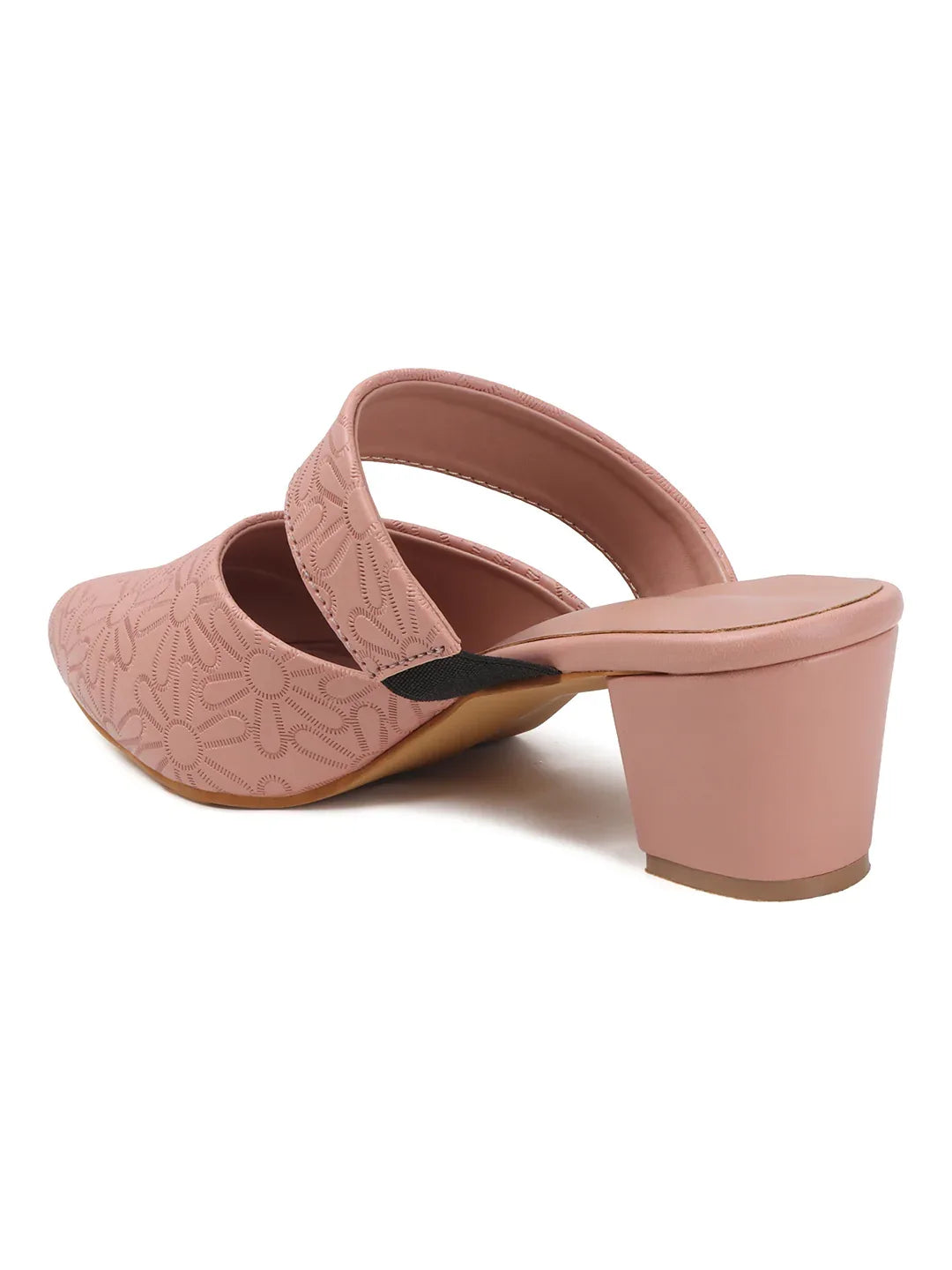 Glitter Strap Block Heel Sandals